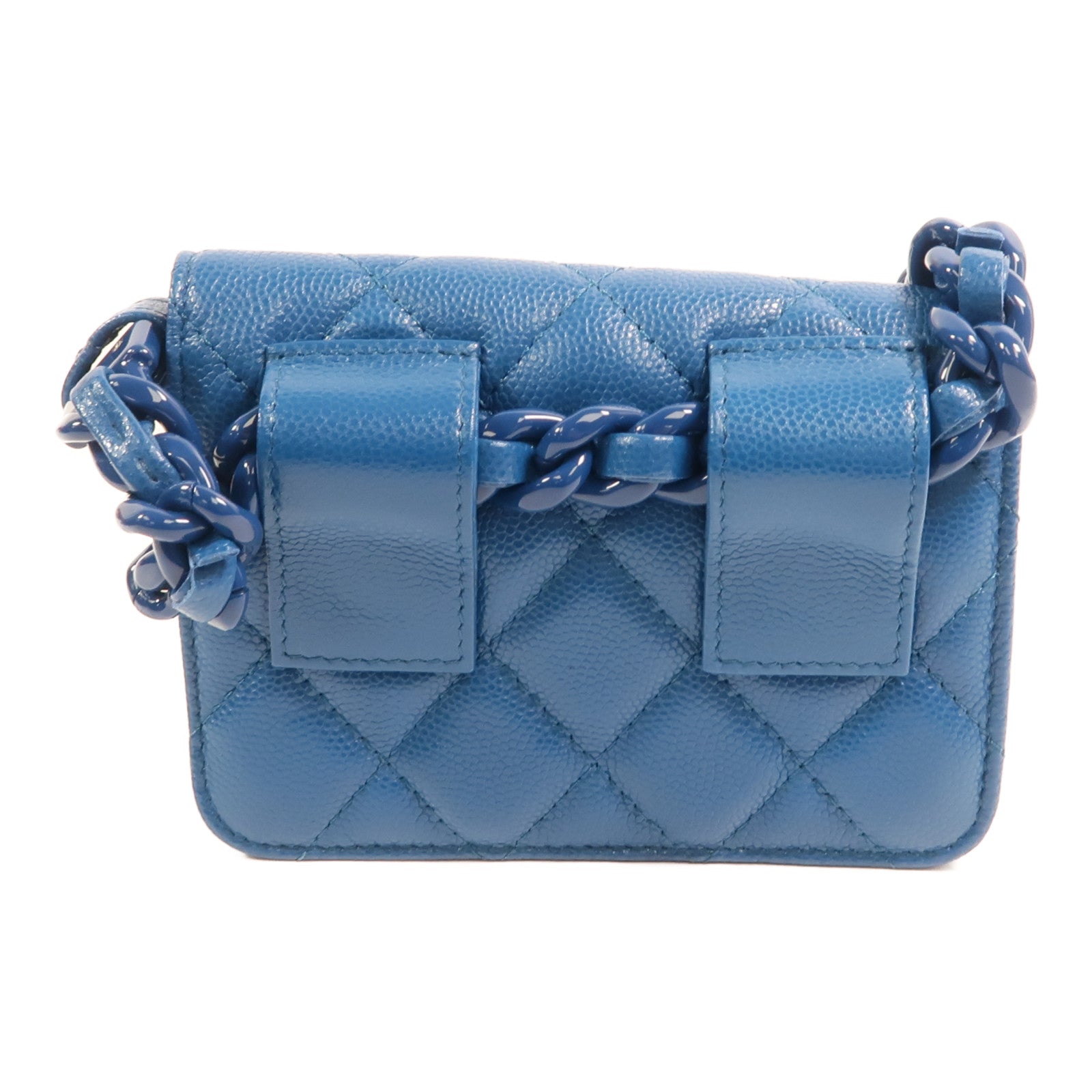 CHANEL 牛皮皮革Mini Waist Bag鏈帶腰包
