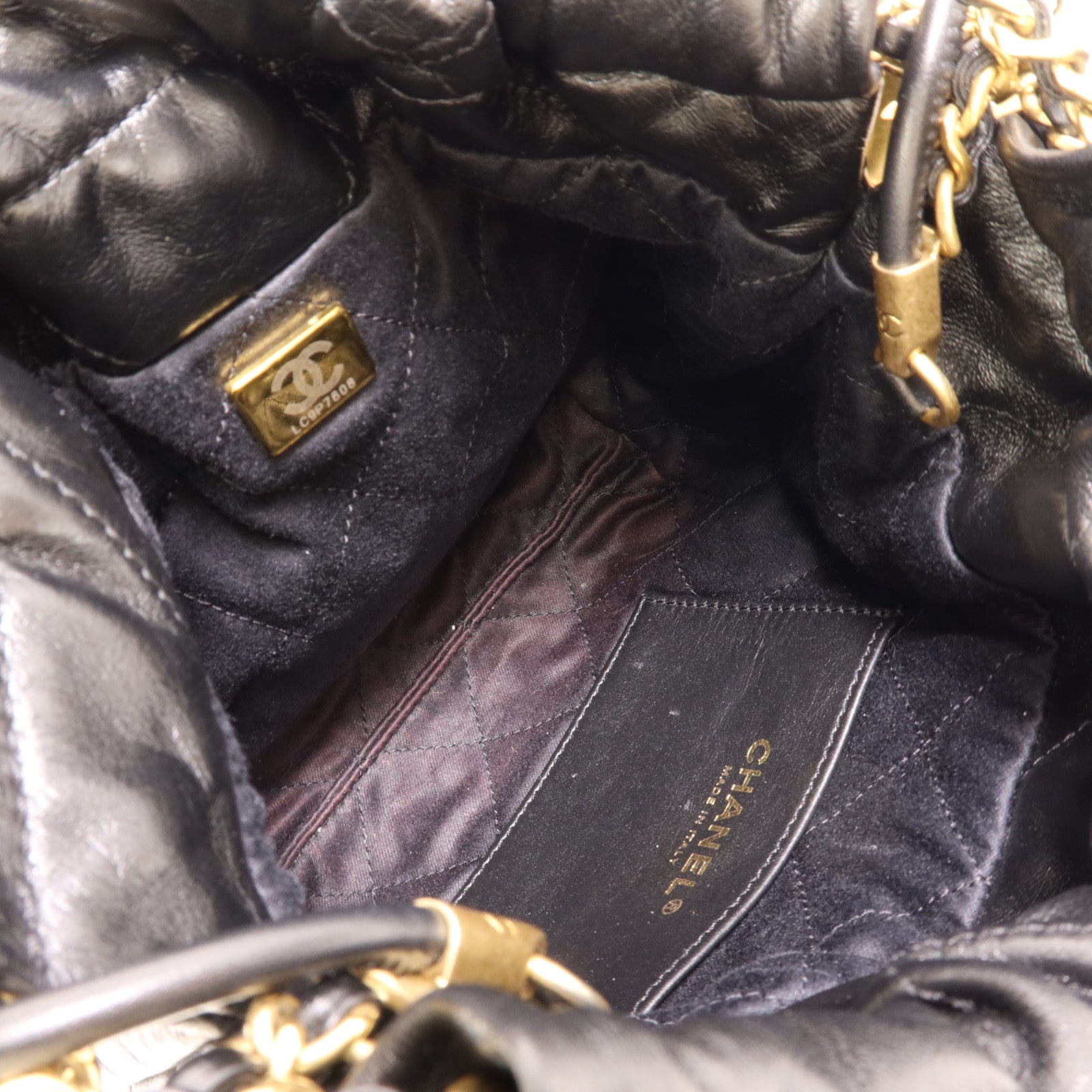 CHANEL 牛皮皮革Chanel Mini 22金扣手挽肩背兩用袋