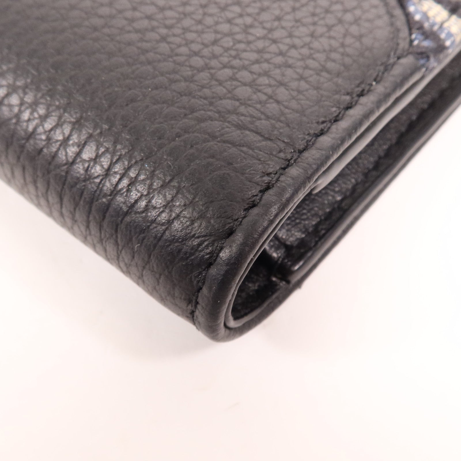Dior 牛皮皮革/帆布Saddle Bifold Wallet銀扣錢包