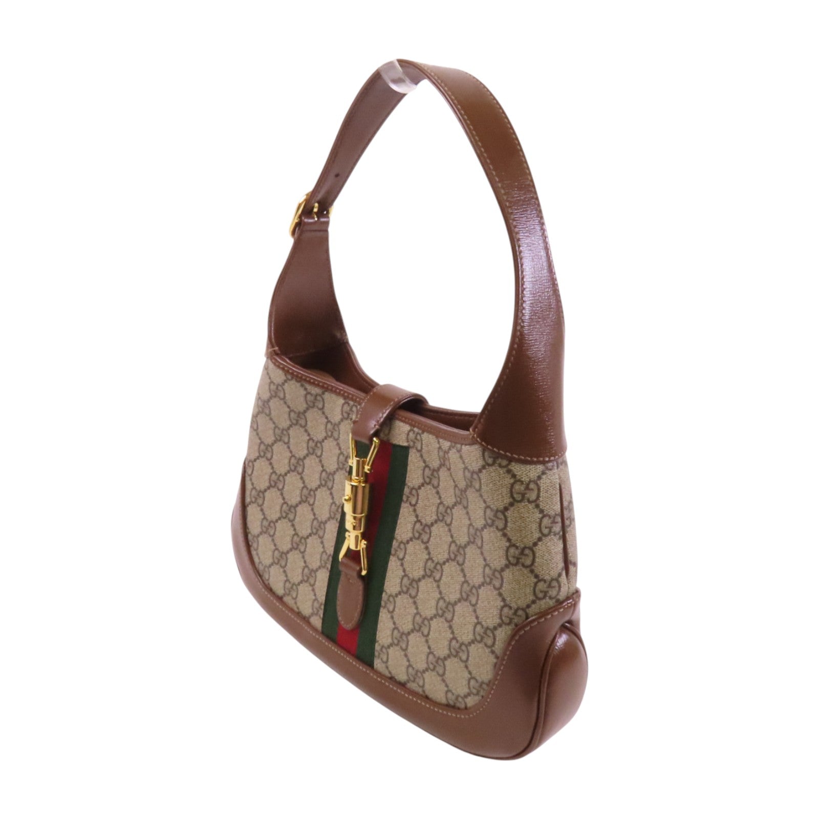 GUCCI 塗層帆布Jackie 1961 Medium金扣手挽肩背兩用袋