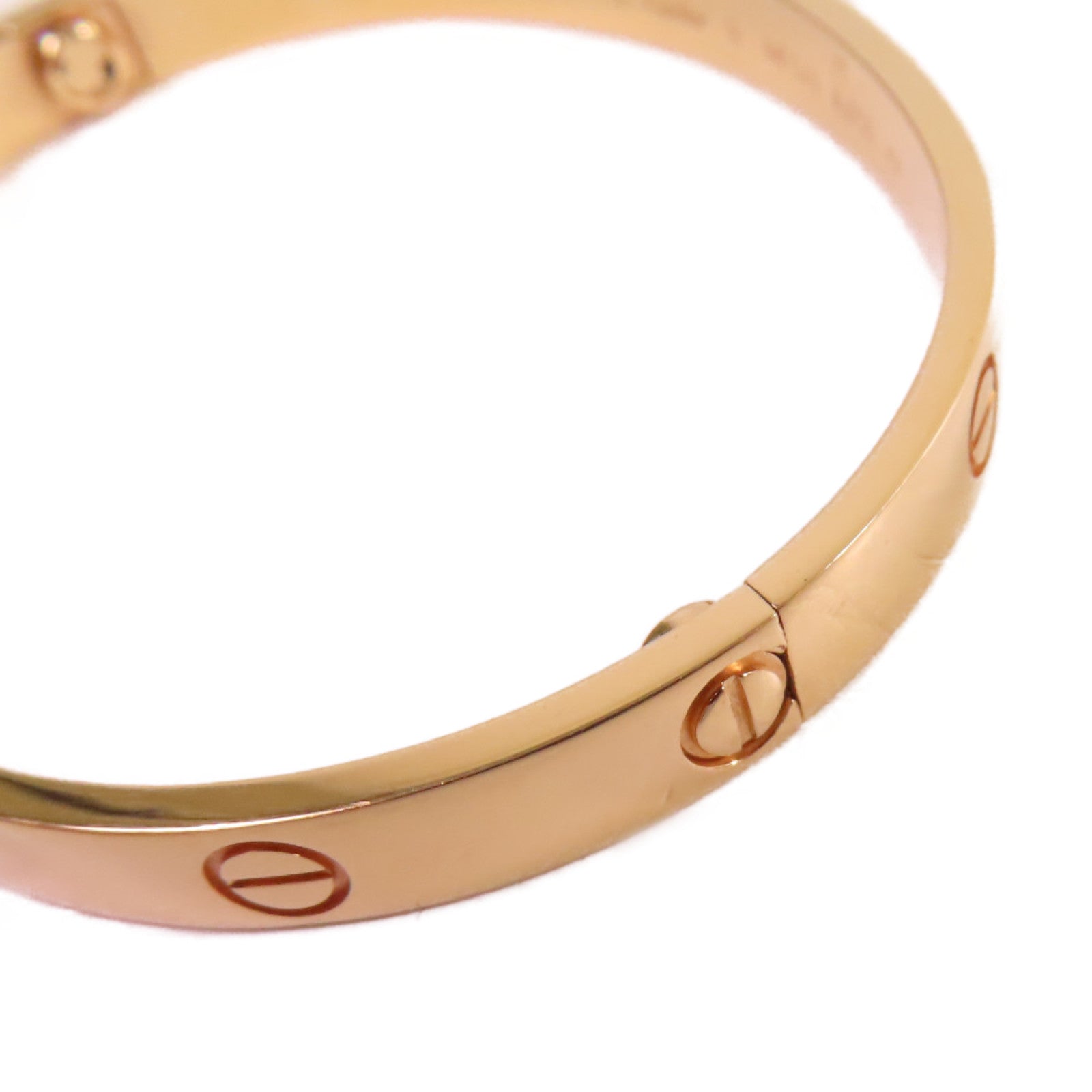 CARTIER 18K玫瑰金Love Bracelet手鐲#18