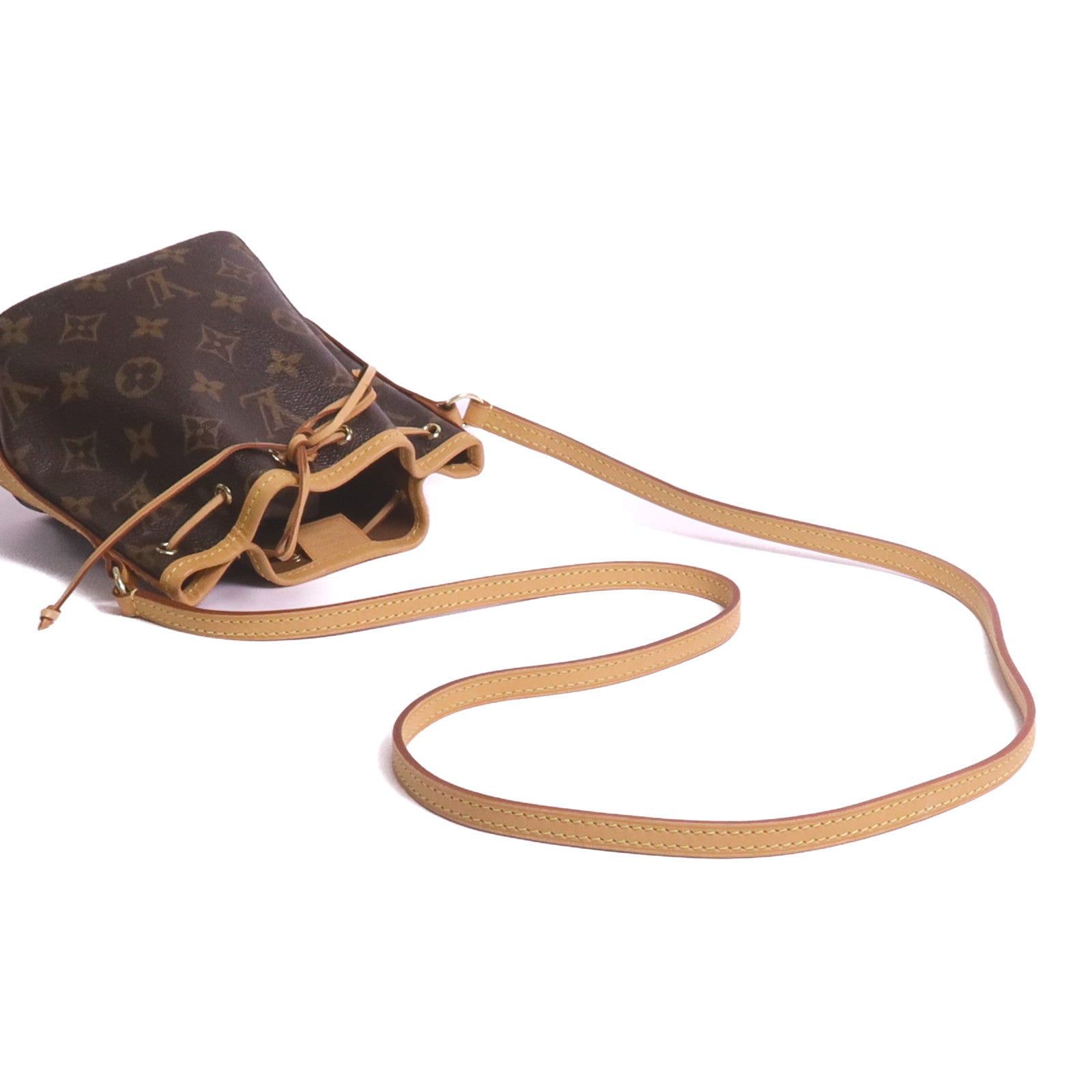 LOUIS VUITTON Monogram Nano Noe金扣肩背袋