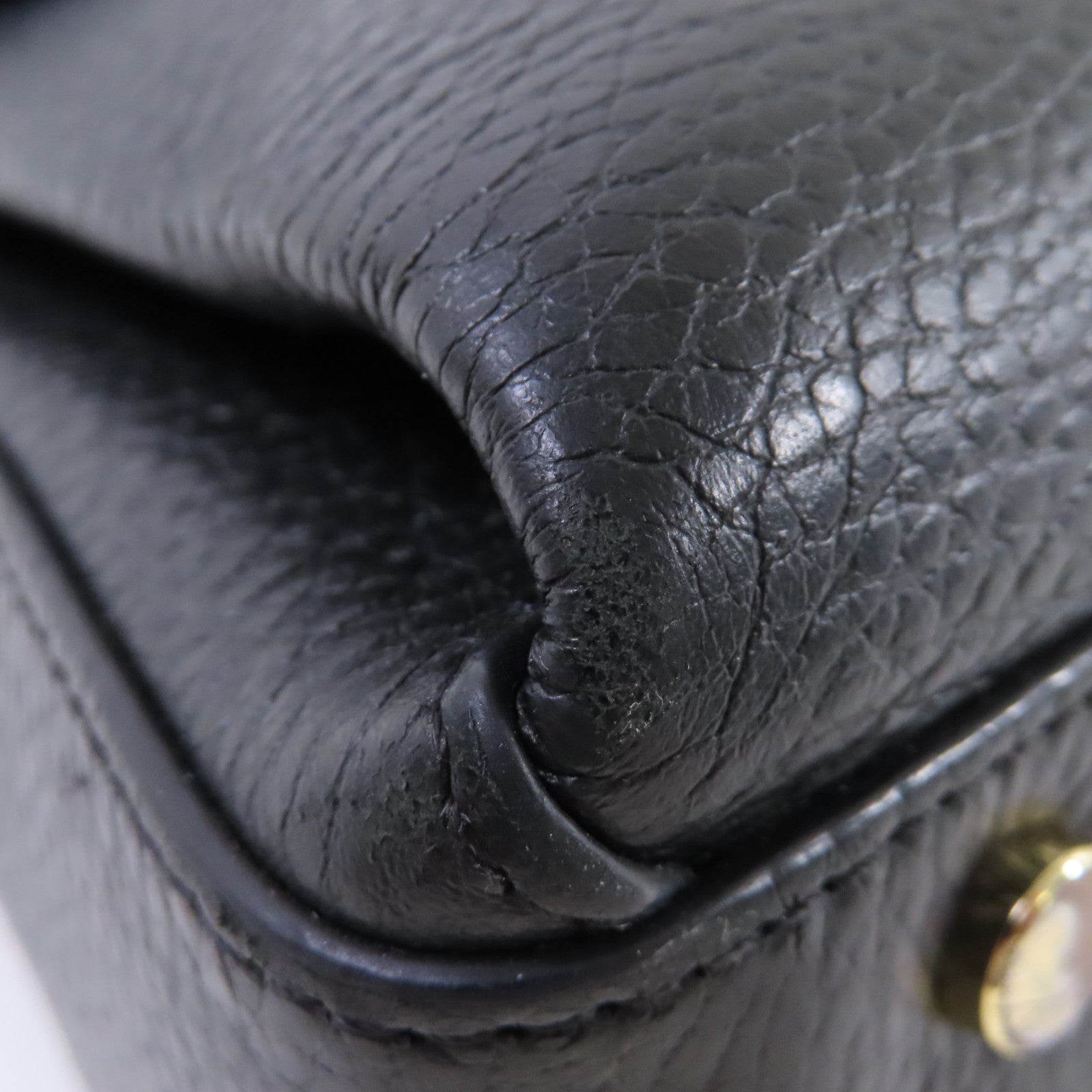 GUCCI 牛皮皮革Interlocking G Shoulder Bag金扣手挽肩背兩用袋黑色