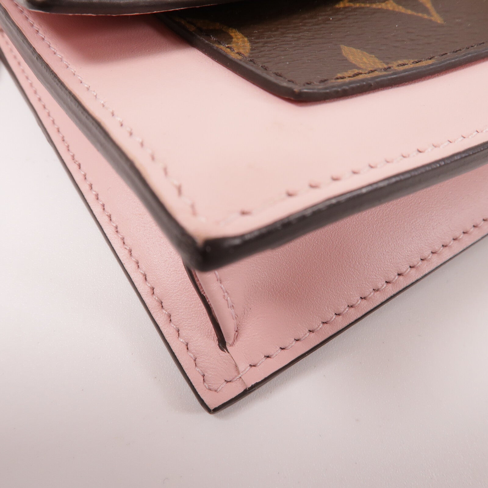 LOUIS VUITTON Monogram Flore Chain Wallet鏈帶肩背袋