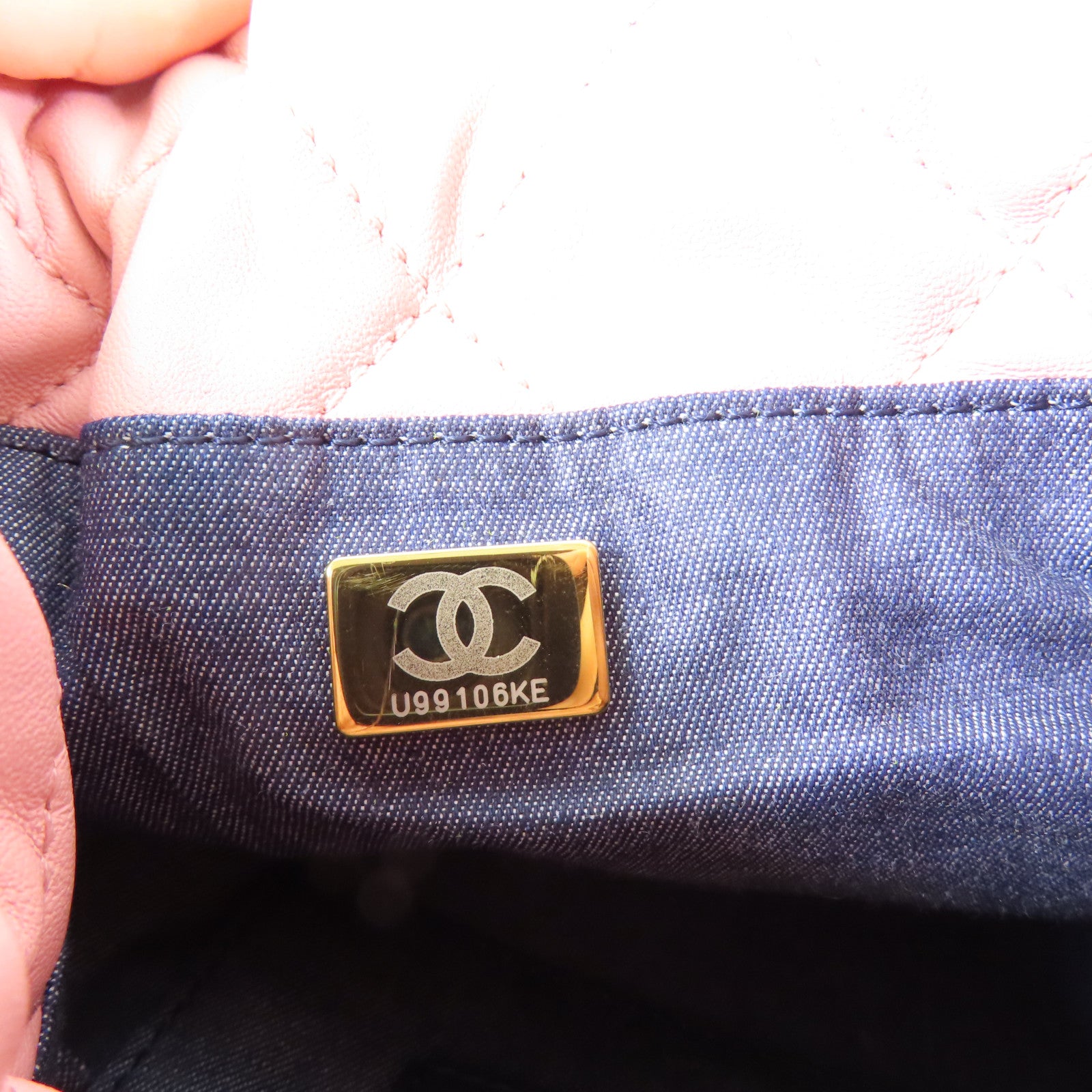 CHANEL 牛皮皮革Chain Drawstring Bucket金扣手挽肩背兩用袋