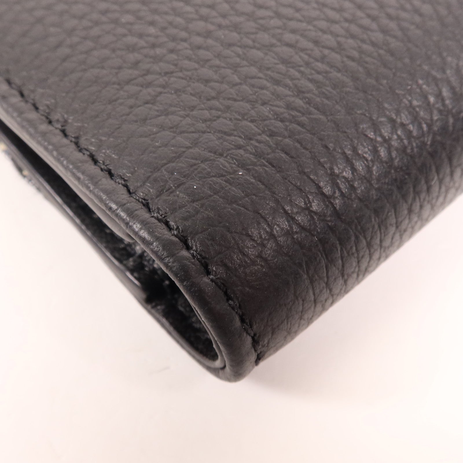 Dior 牛皮皮革/帆布Saddle Bifold Wallet銀扣錢包