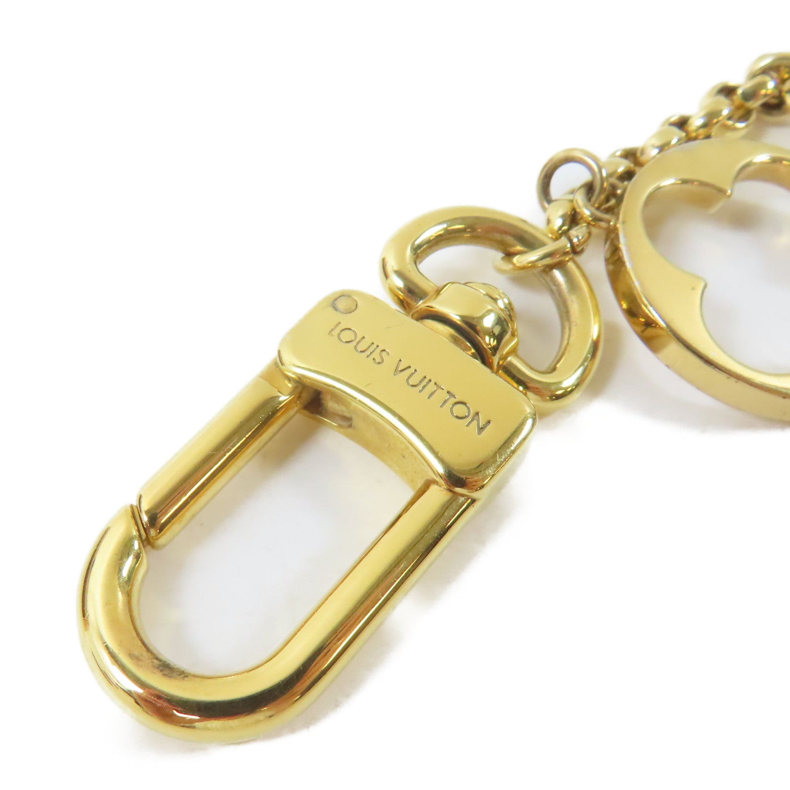 LOUIS VUITTON 金屬Fleur-de-Monogram Charm掛飾金色