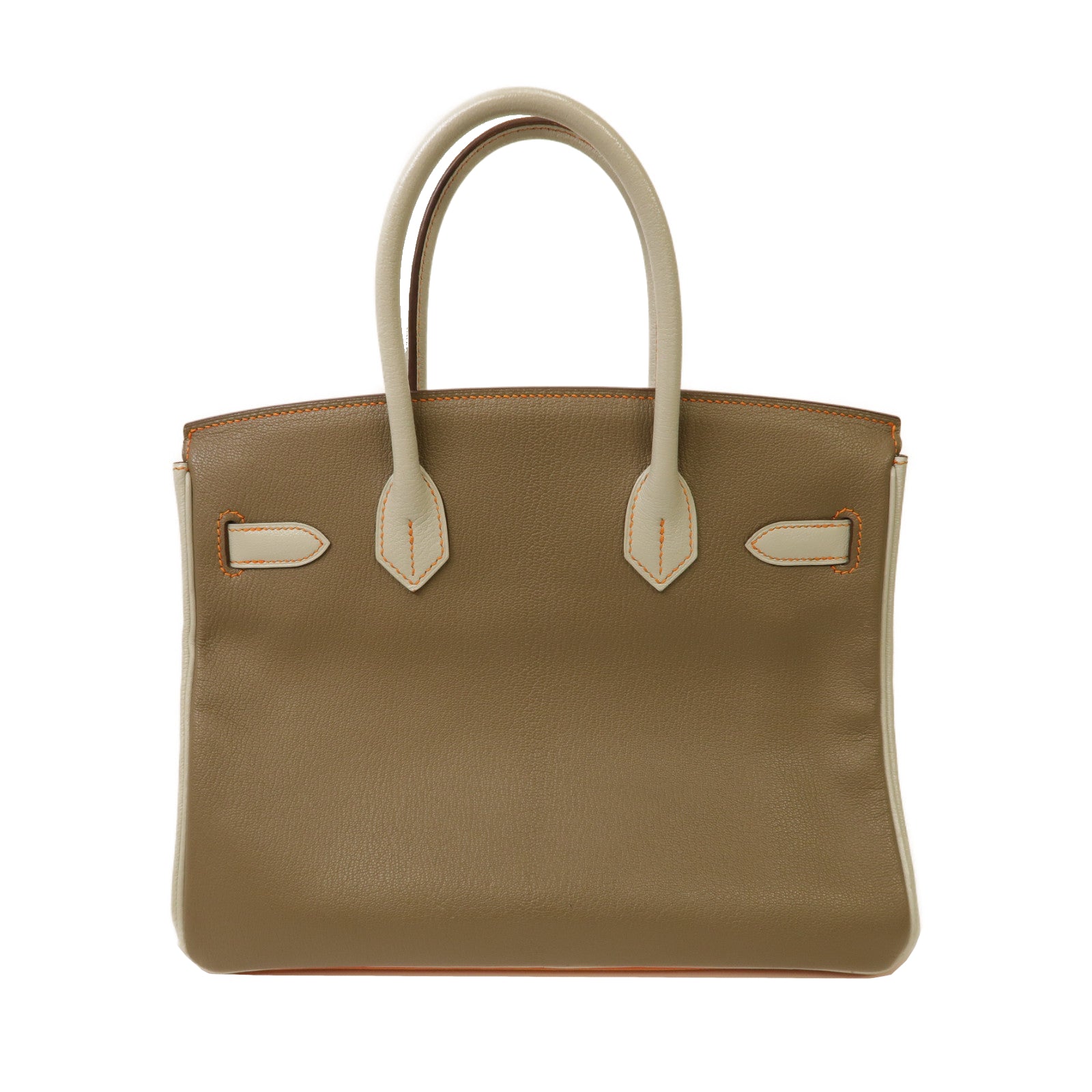 HERMES Chevre皮革Birkin 30金扣手挽袋大象灰色