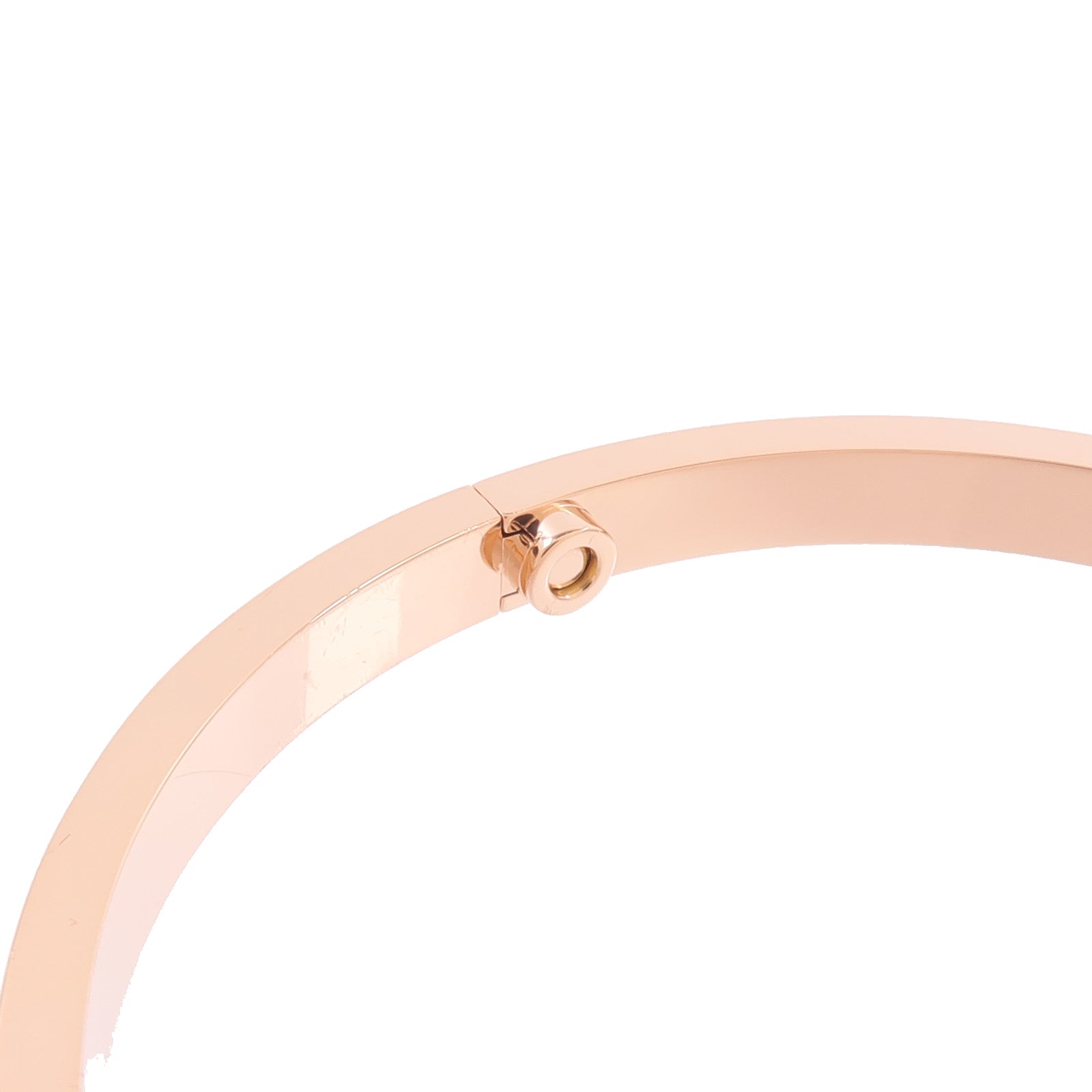 CARTIER 18K玫瑰金Love Bracelet Small Model Paved鑽石手鐲