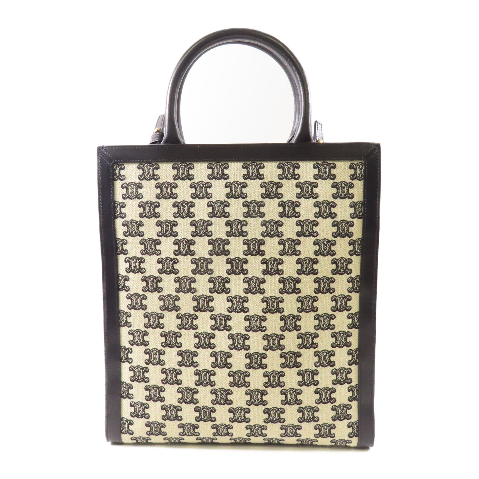 CELINE 【激減優惠】帆布/皮革2 Way Bag金扣手挽肩背兩用袋