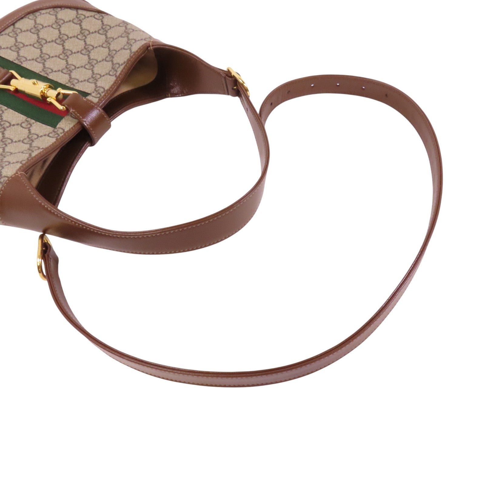 GUCCI 塗層帆布Jackie 1961 Medium金扣手挽肩背兩用袋