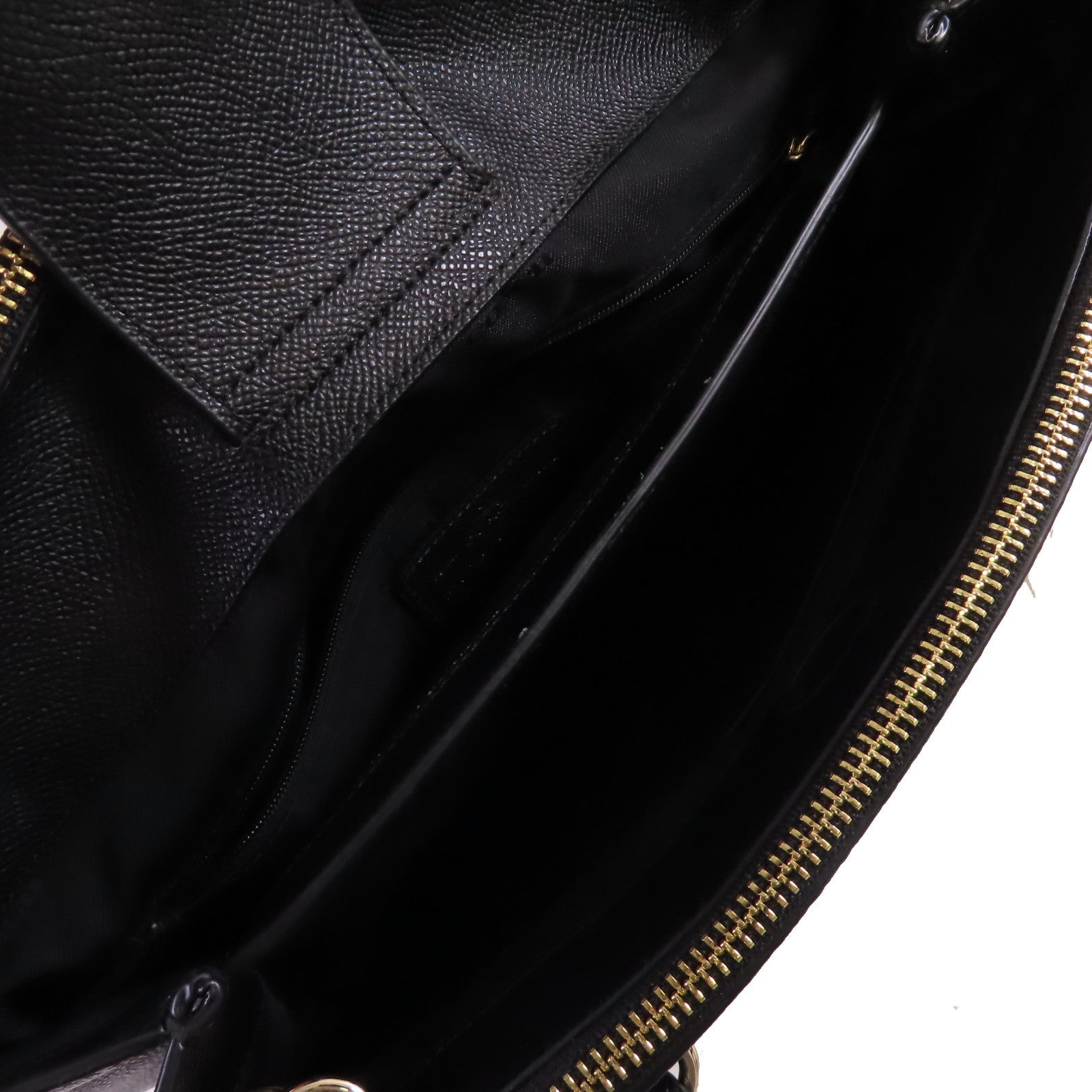 COACH 牛皮皮革2Way Shoulder Bag金扣手挽肩背兩用袋黑色