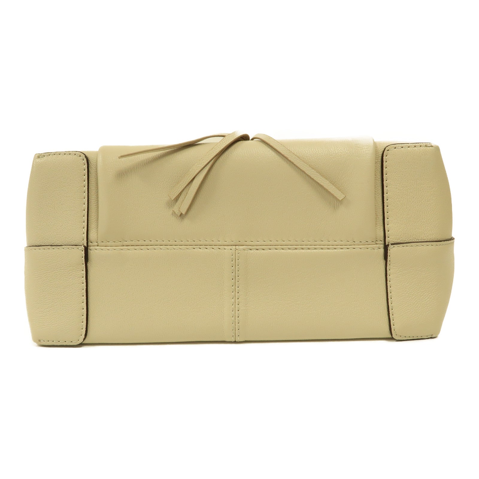 SEE BY CHLOE 牛皮皮革Shoulder Bag金扣手挽肩背兩用袋米色