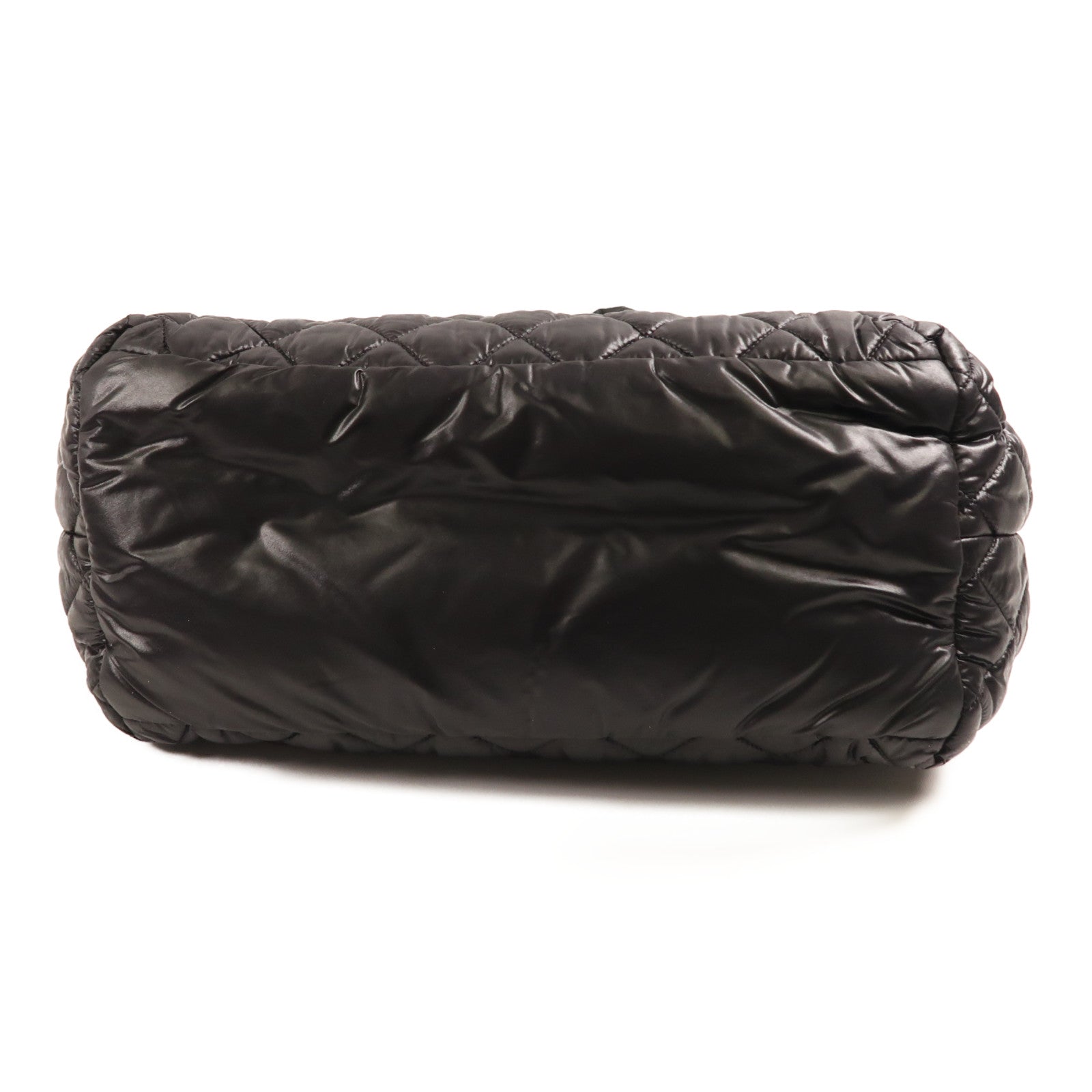 CHANEL 尼龍Coco Cocoon銀扣手挽袋