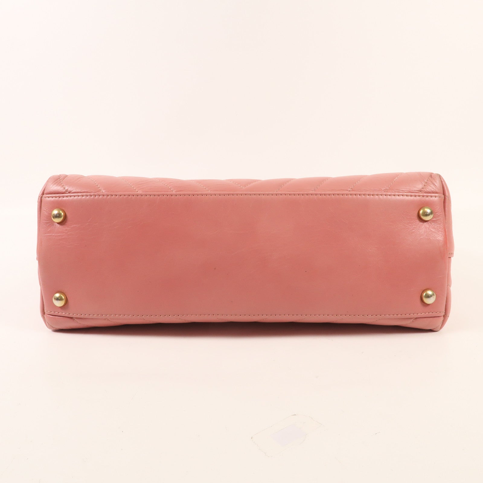 CHANEL 牛皮/蜥蝪皮革Coco Handle Medium金扣鏈帶手挽肩背兩用袋