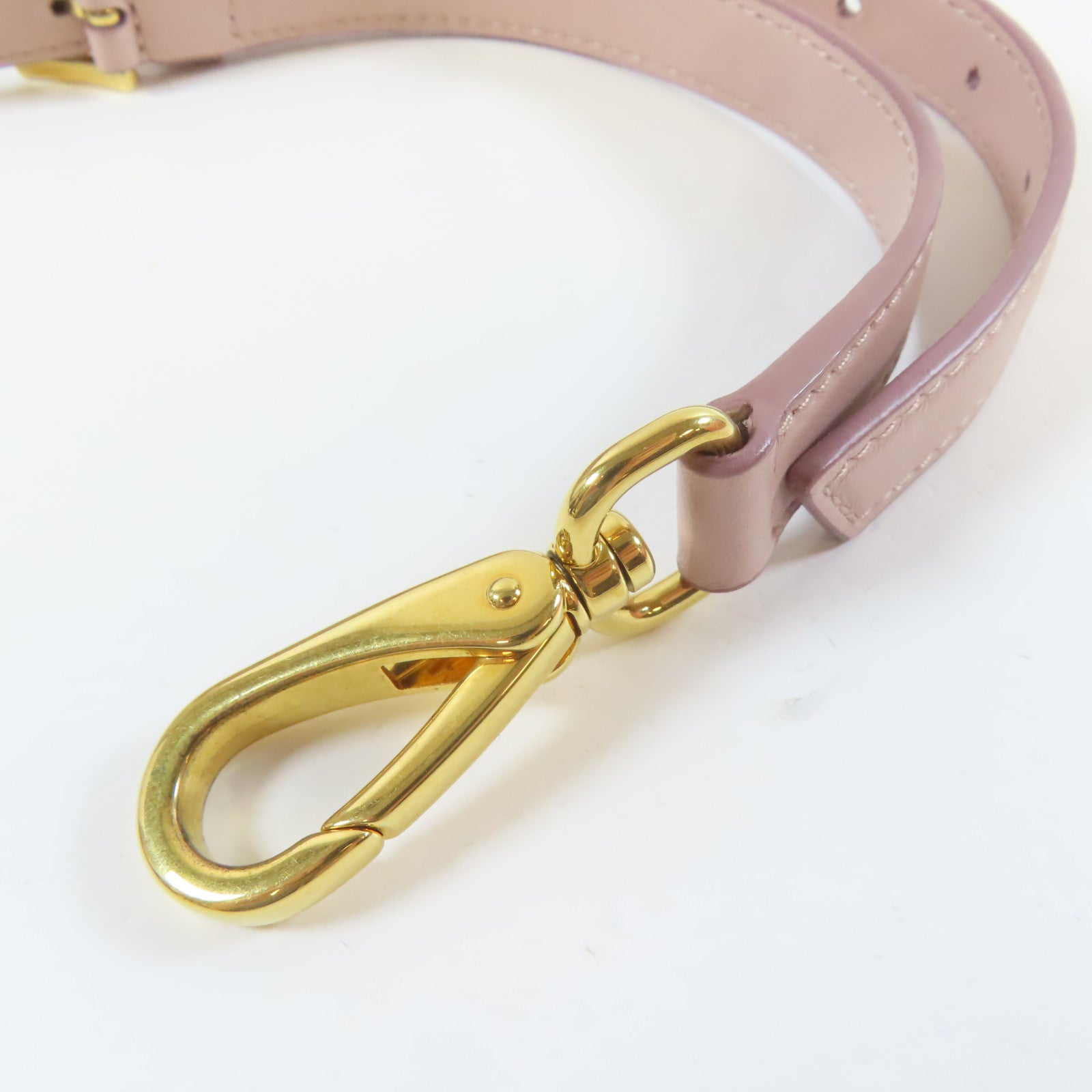 Miu Miu 皮革2 Way Shoulder金扣手挽肩背兩用袋粉紅色