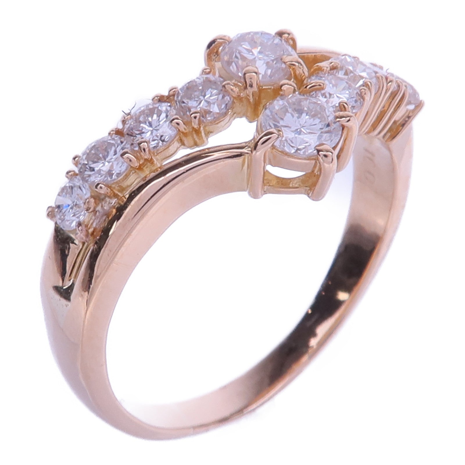 JEWELRY 【激減優惠】18K黃金Diamond Ring鑽石戒指US#8