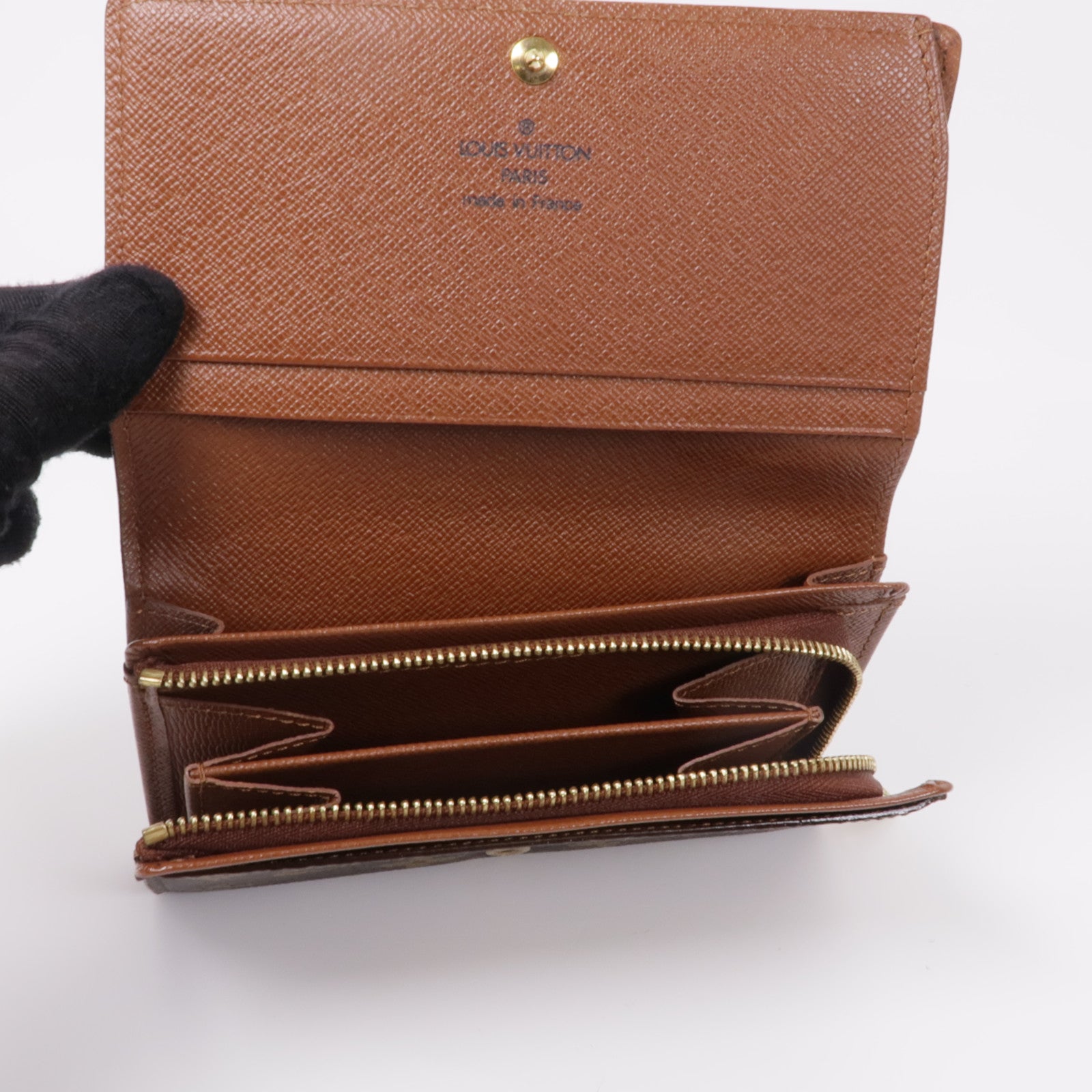 LOUIS VUITTON Monogram Wallet金扣錢包