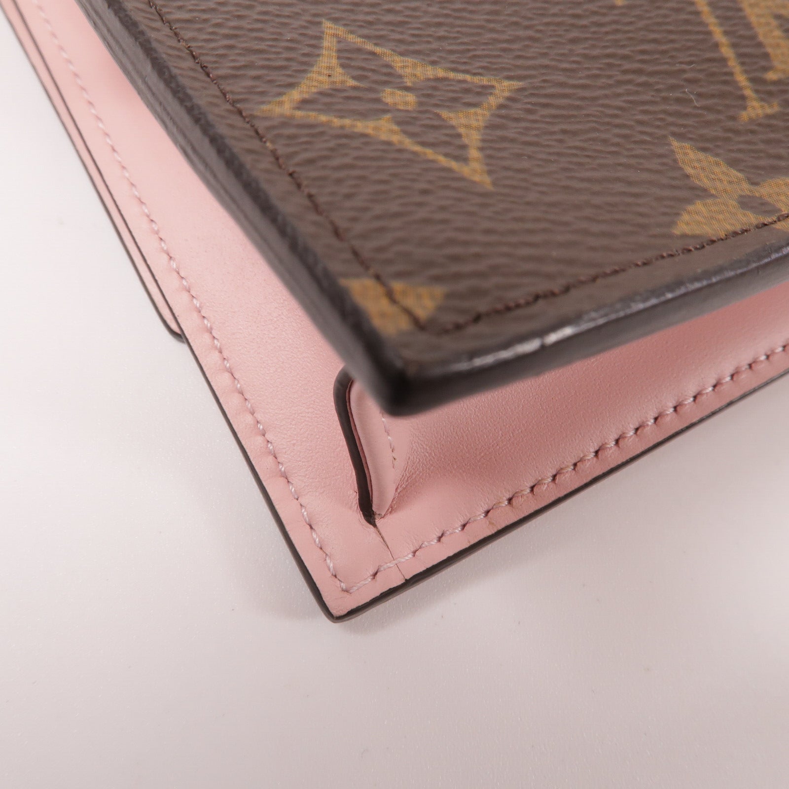 LOUIS VUITTON Monogram Flore Chain Wallet鏈帶肩背袋