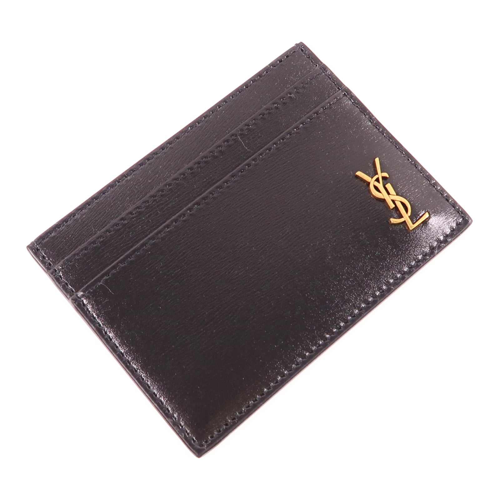 SAINT LAURENT 牛皮皮革Cassandre Card Case金扣卡片套