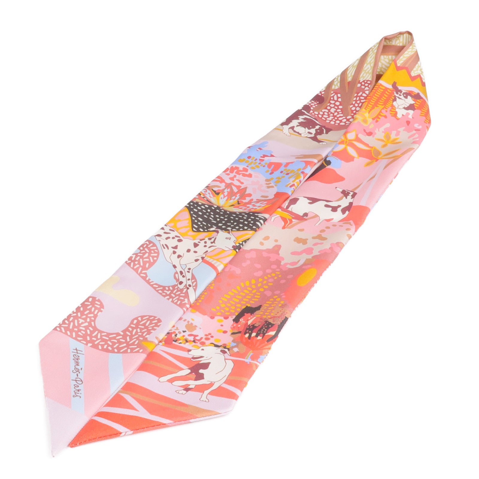 HERMES 絲質Twilly絲巾