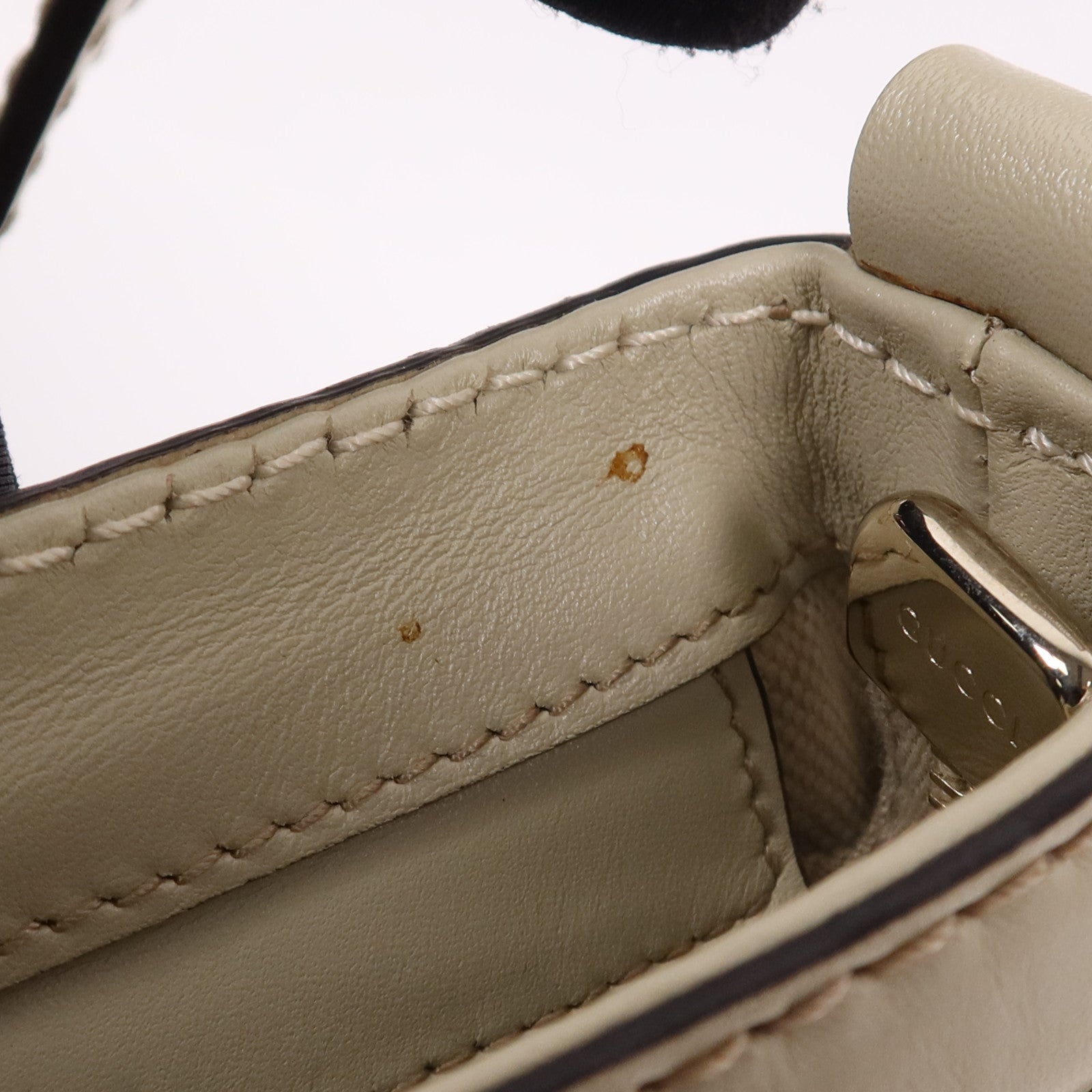 GUCCI 帆布Shoulder Bag金扣肩背袋