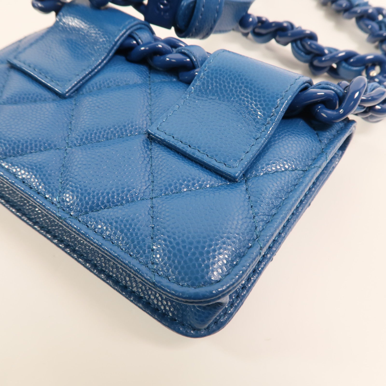 CHANEL 牛皮皮革Mini Waist Bag鏈帶腰包