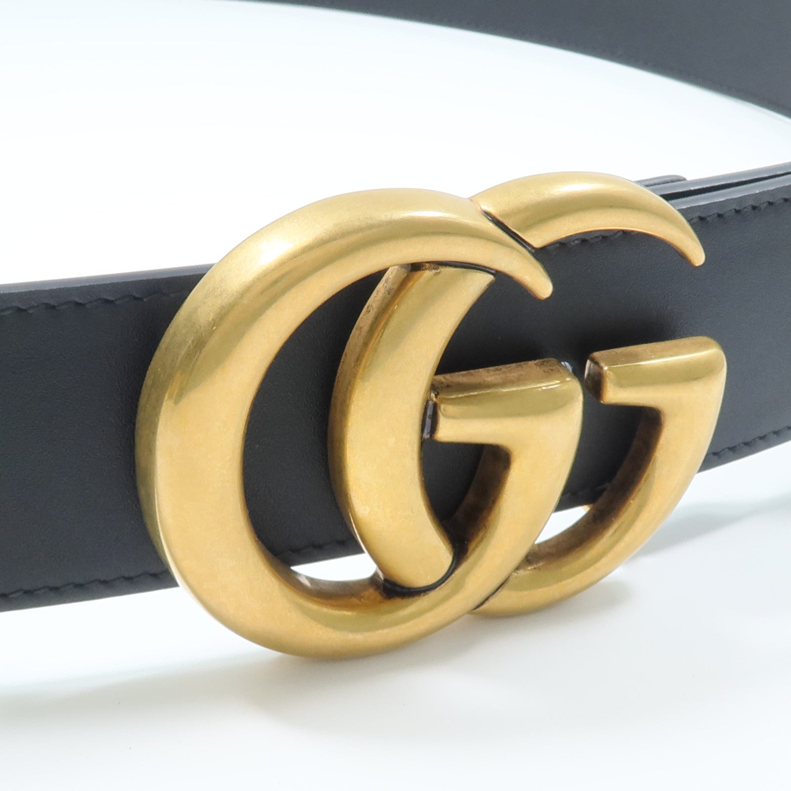 GUCCI 牛皮皮革GG Marmont皮帶