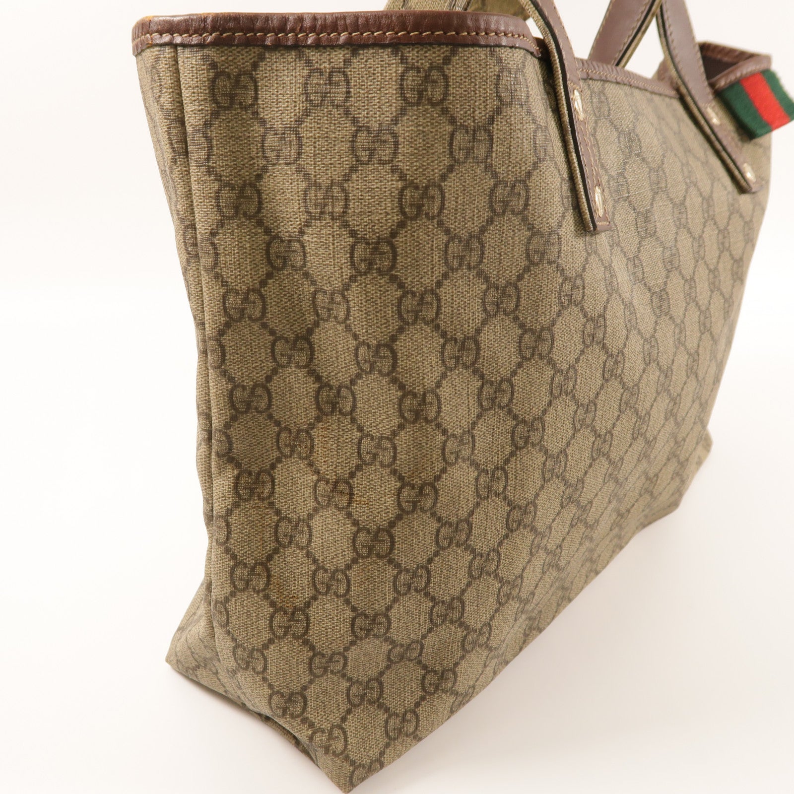 GUCCI 塗層帆布Tote bag金扣手挽袋