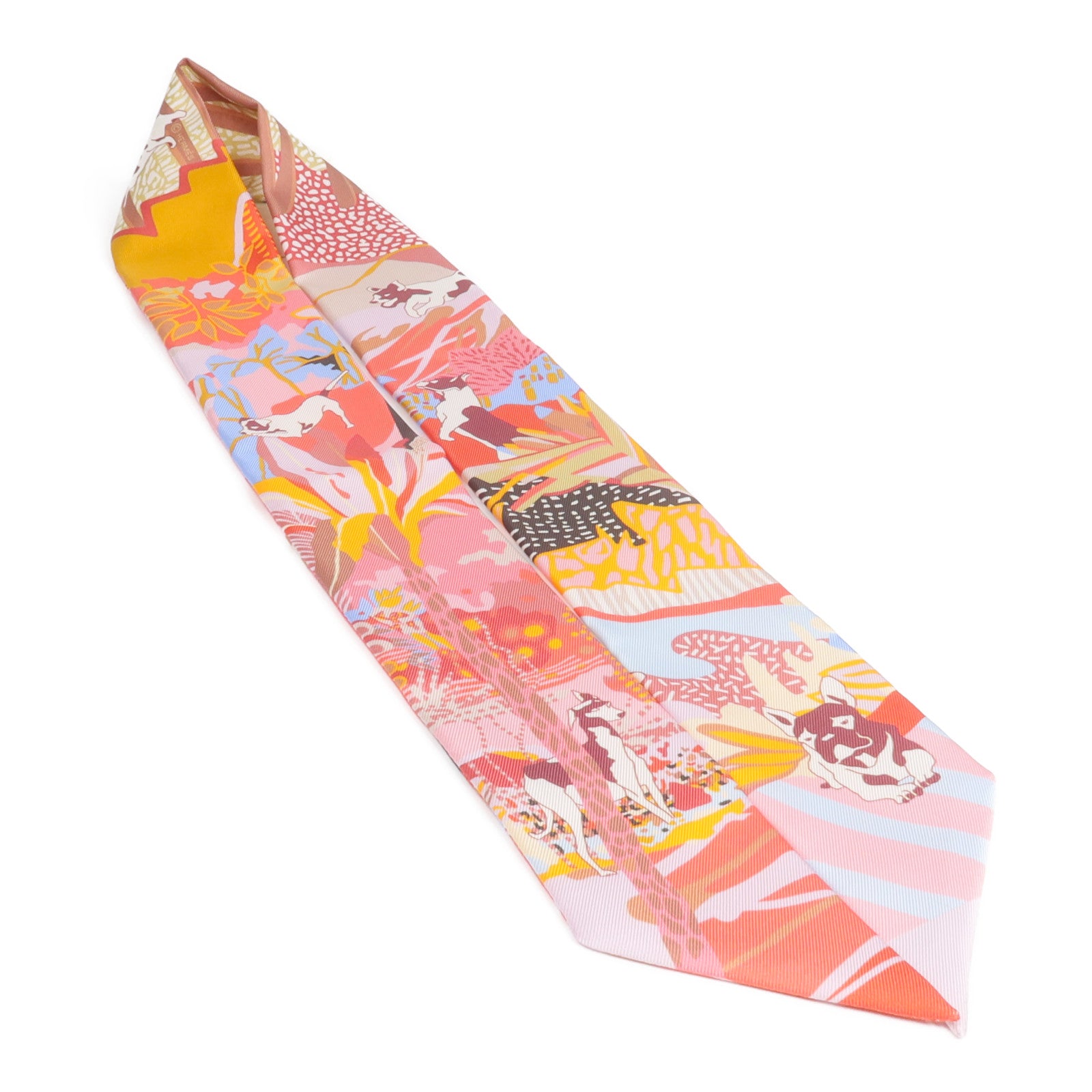 HERMES 絲質Twilly絲巾