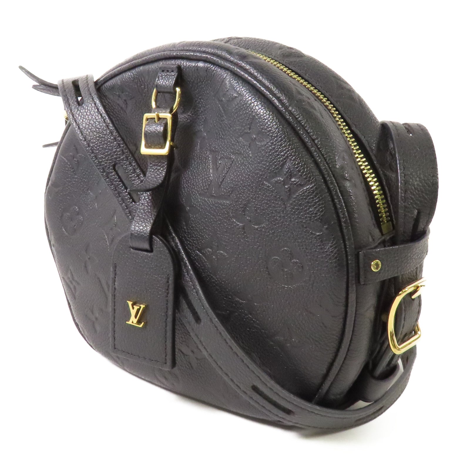 LOUIS VUITTON LV GHW Boite Chapeau Shoulder Bag M45649 Monogram Empreinte Black