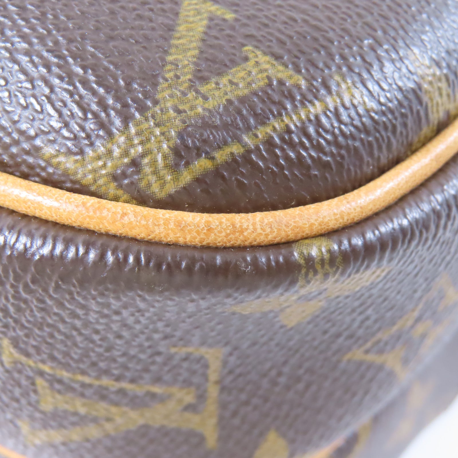 LOUIS VUITTON Monogram Reporter PM金扣肩背袋棕色
