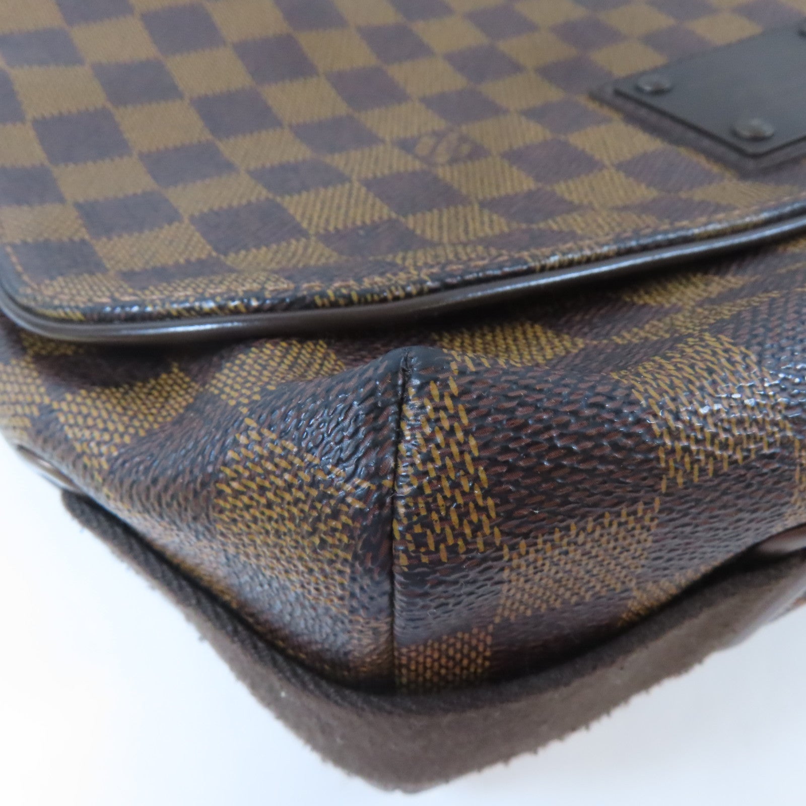 LOUIS VUITTON 【激減優惠】Damier Brooklyn GM金扣肩背袋啡色