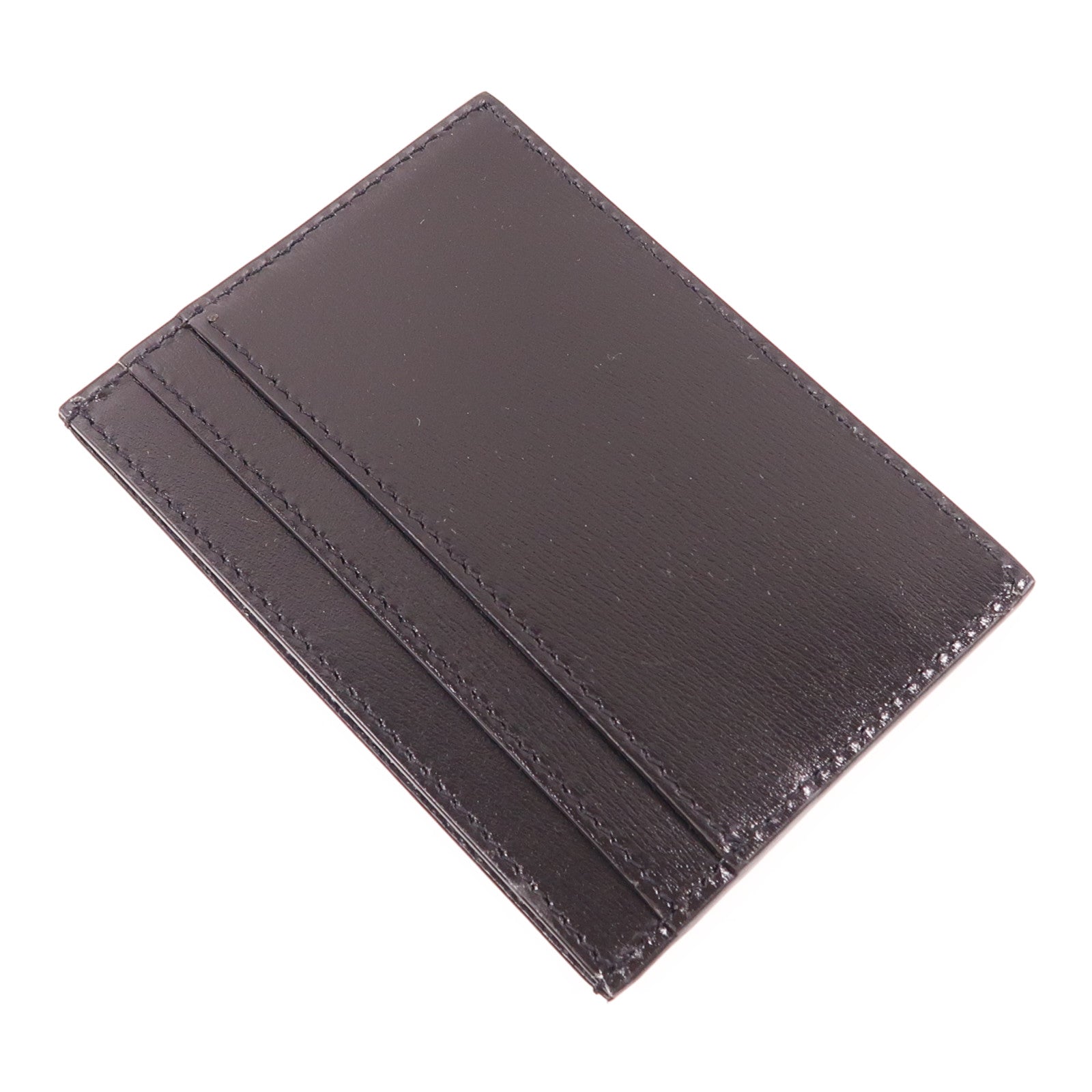 SAINT LAURENT 牛皮皮革Tiny Cassandre Card Case金扣卡片套