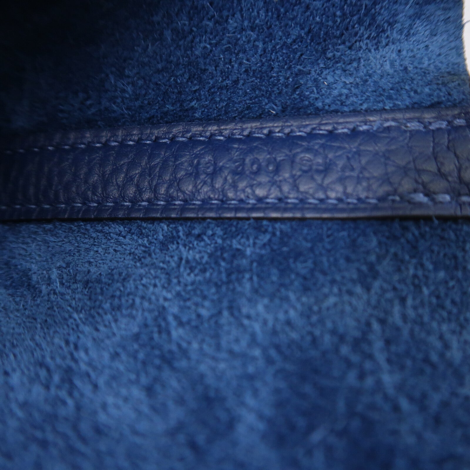 HERMES Clemence皮革Picotin PM手挽袋Deep Blue