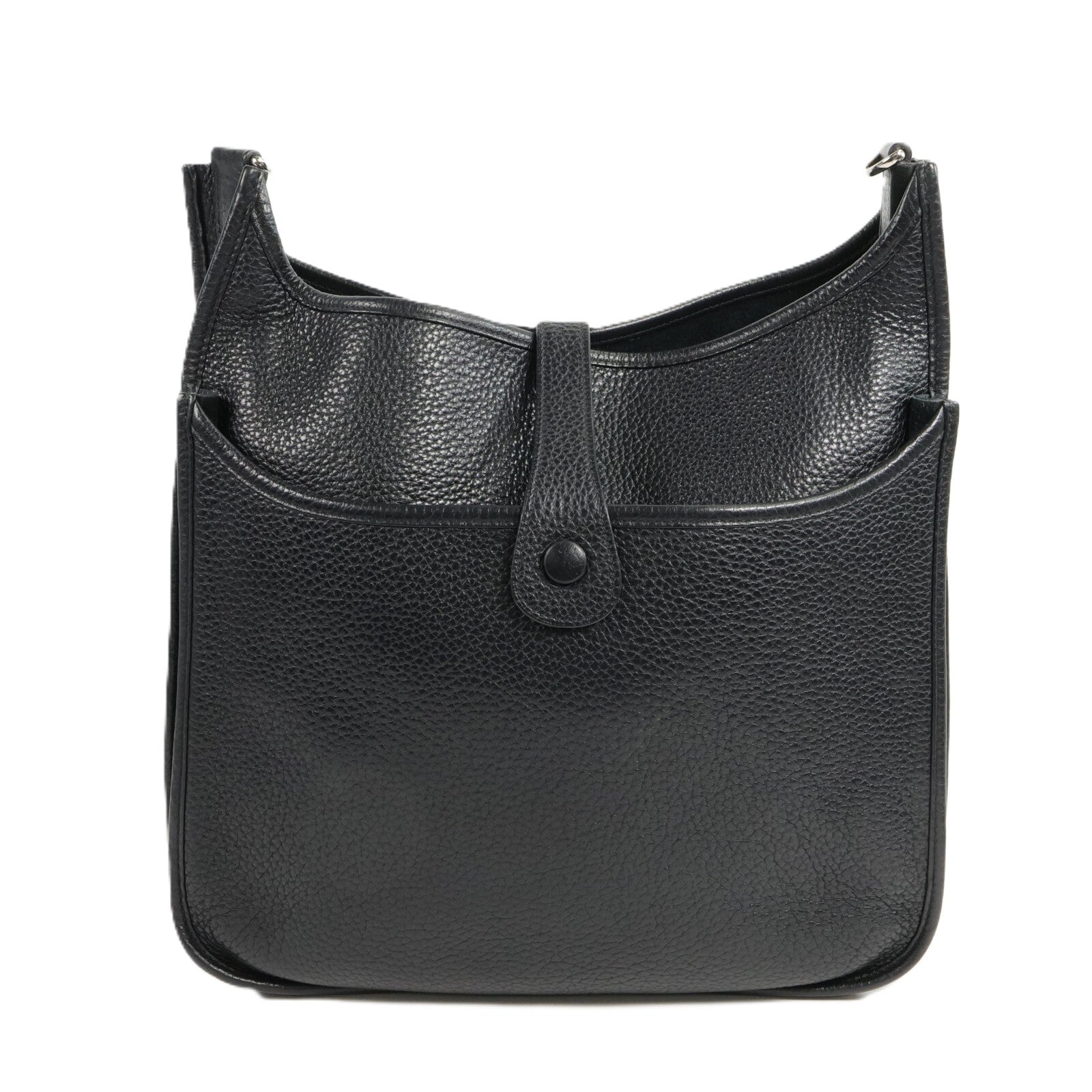 HERMES Clemence皮革Evelyne GM 肩背袋Noir