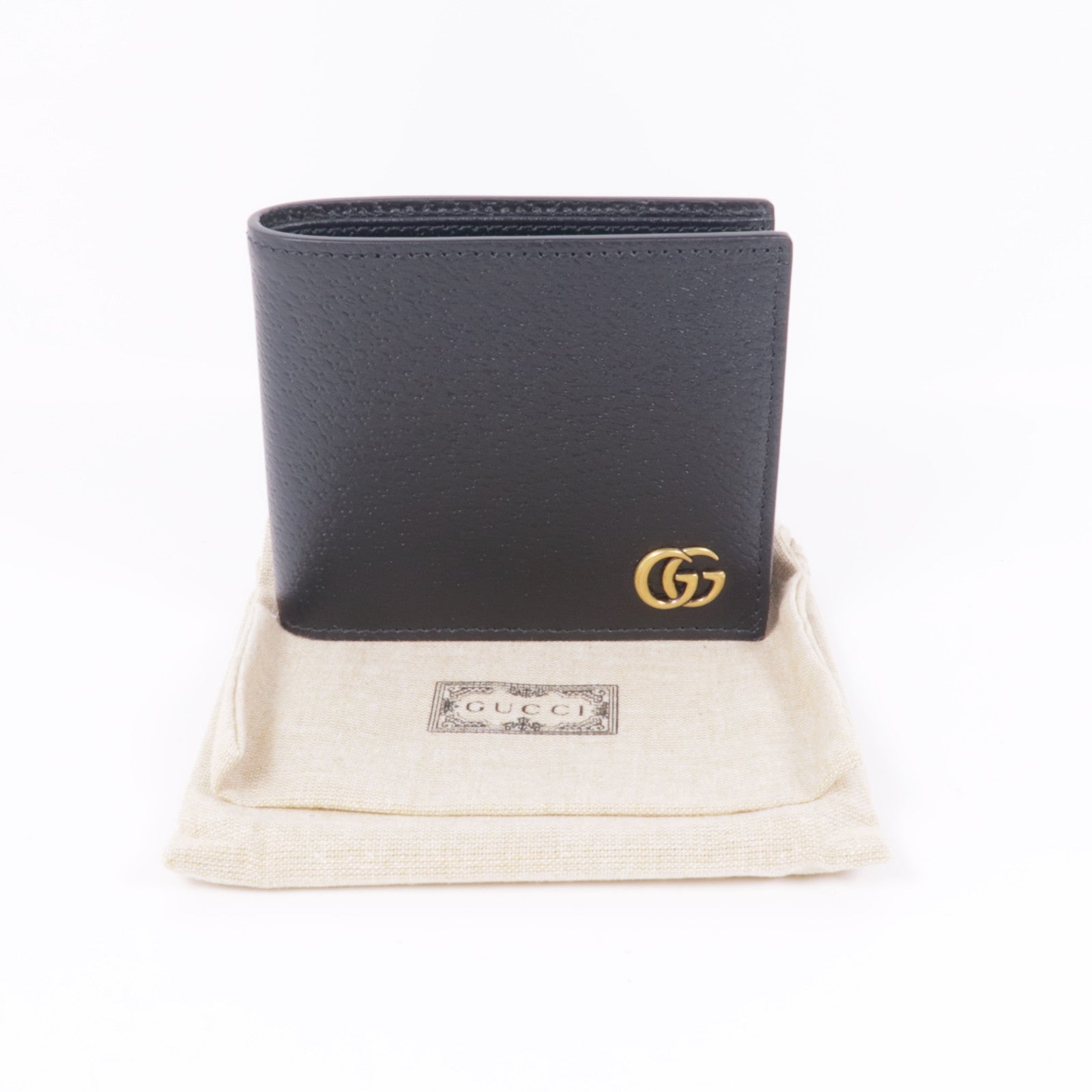 GUCCI 牛皮皮革GG Marmont Wallet金扣錢包