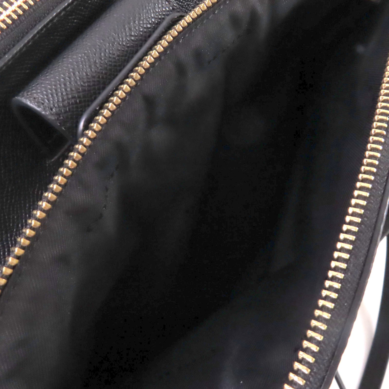 COACH 牛皮皮革2Way Shoulder Bag金扣手挽肩背兩用袋黑色