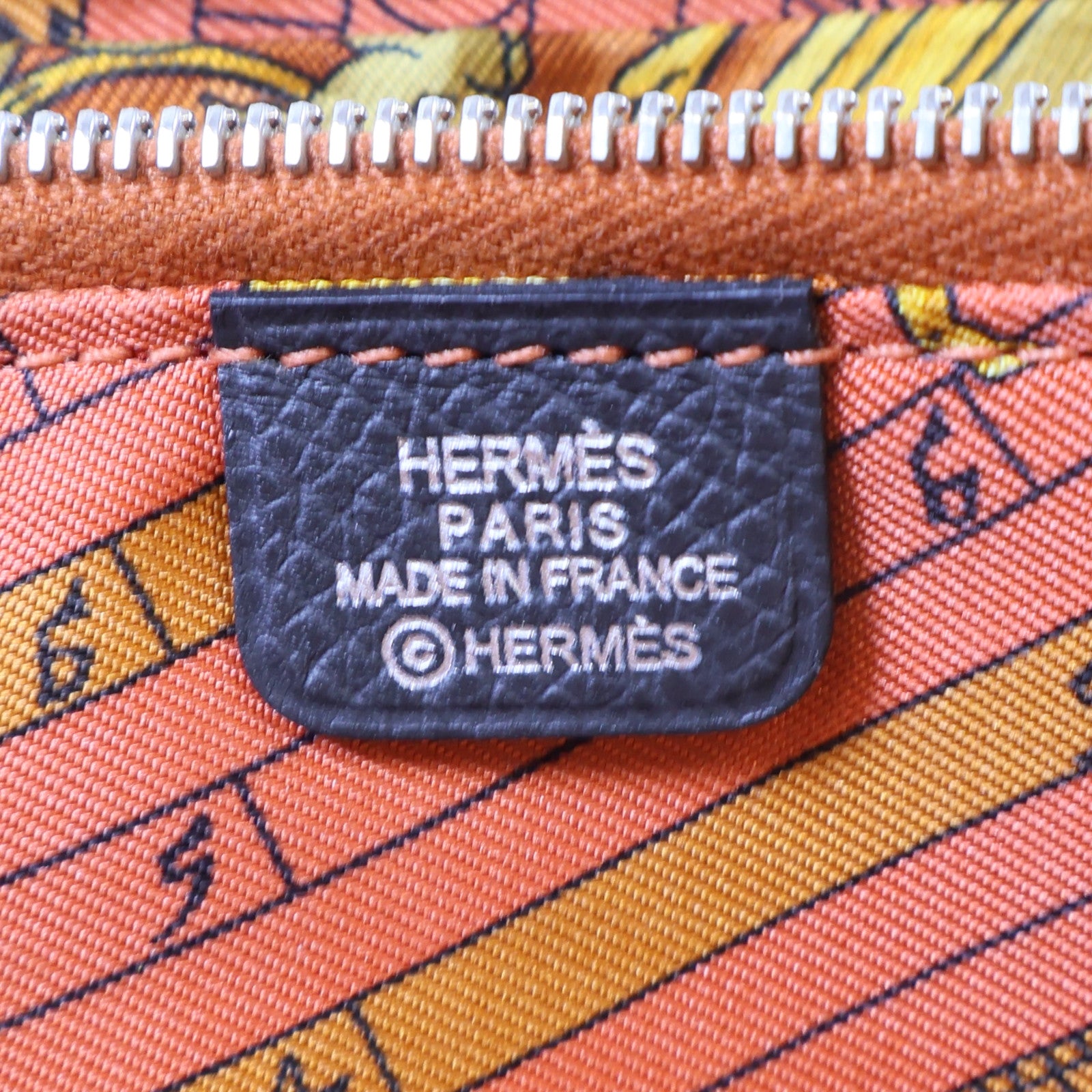HERMES Veau Epsom皮革Silk In Classic Long Wallet銀扣長錢包灰色
