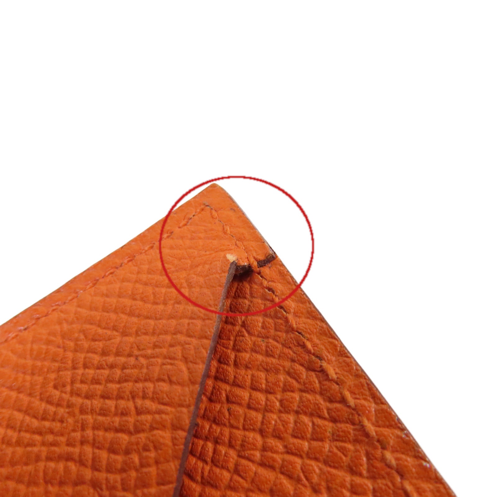HERMES Epsom皮革Card Case卡片套Orange橙色