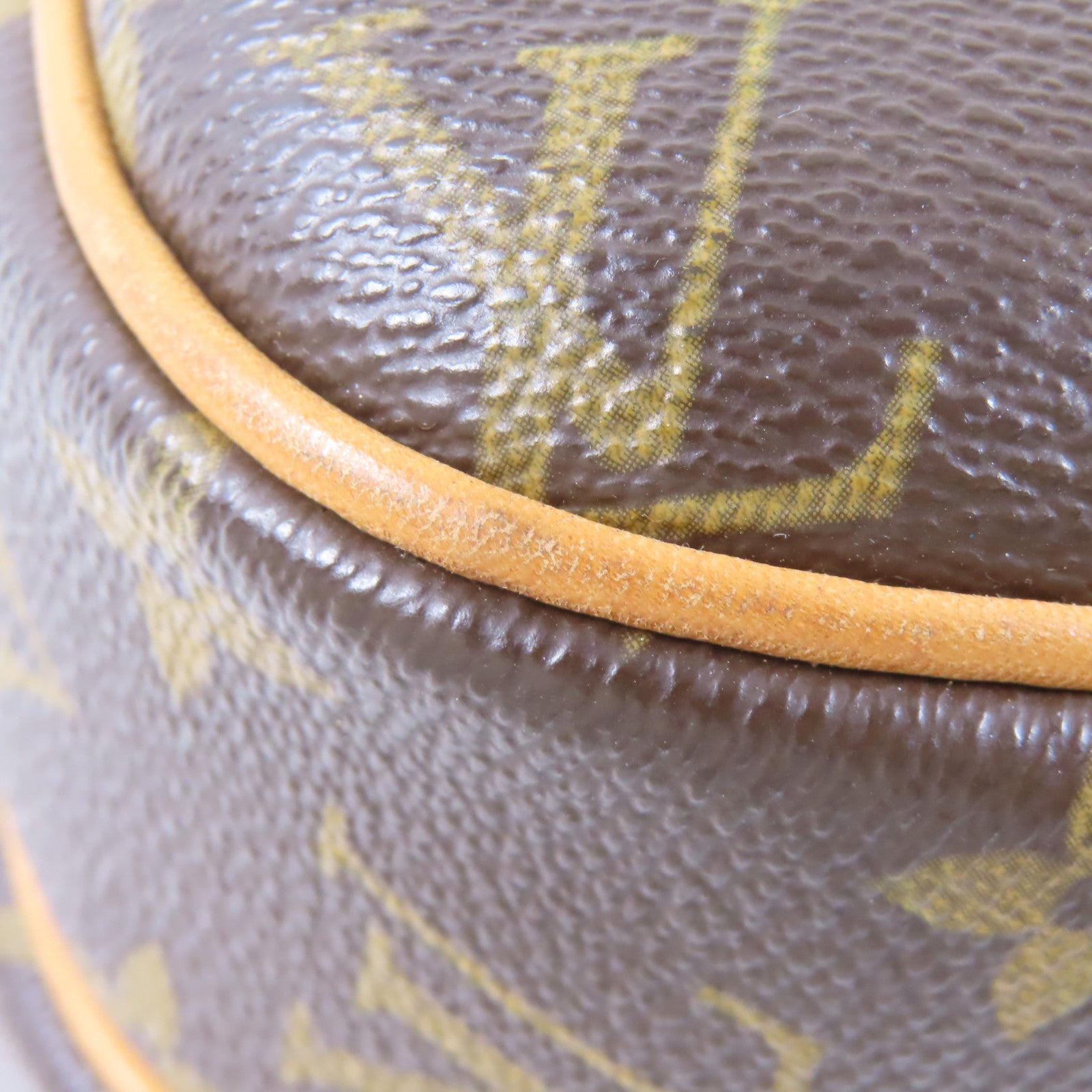 LOUIS VUITTON Monogram Reporter PM金扣肩背袋棕色