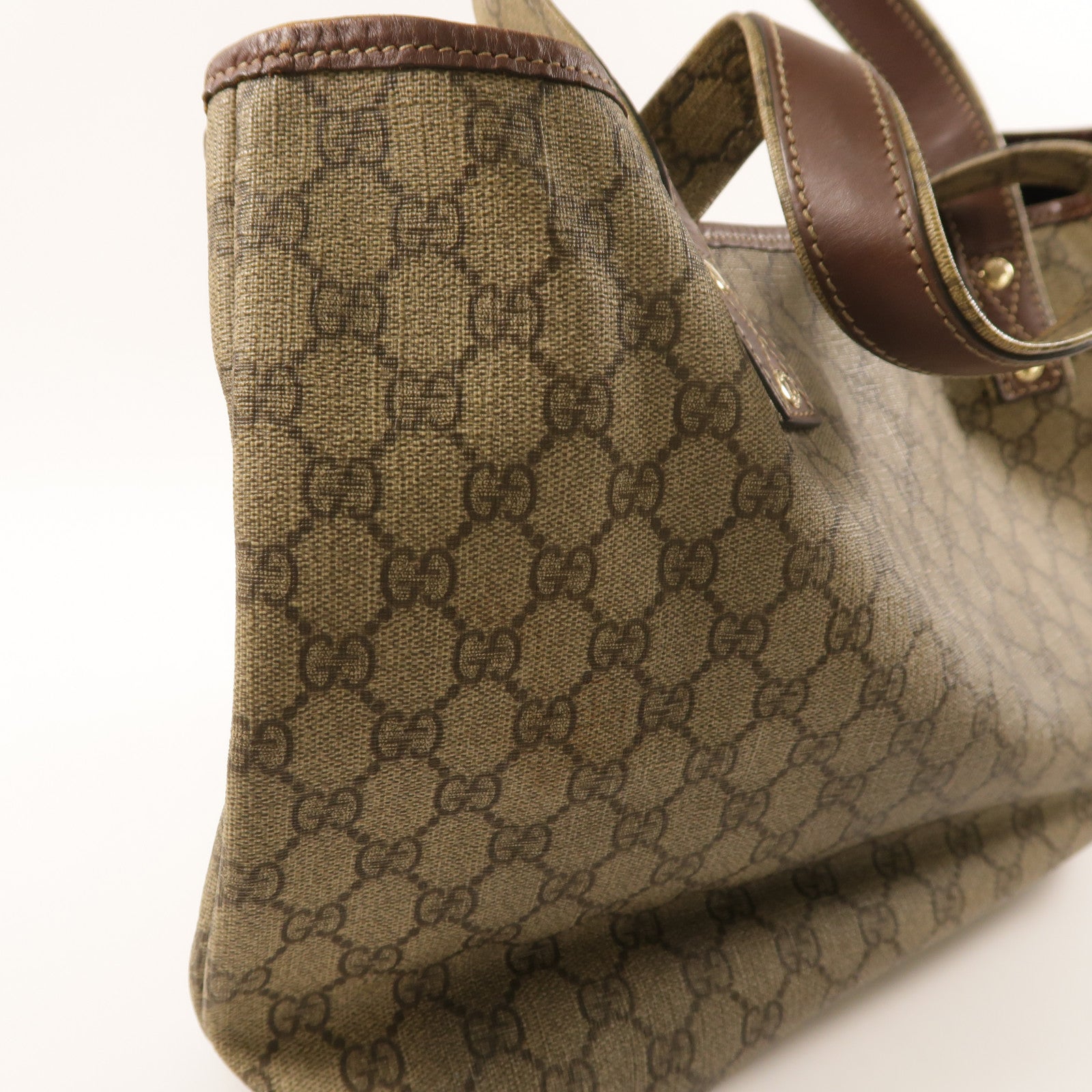 GUCCI 塗層帆布Tote bag金扣手挽袋
