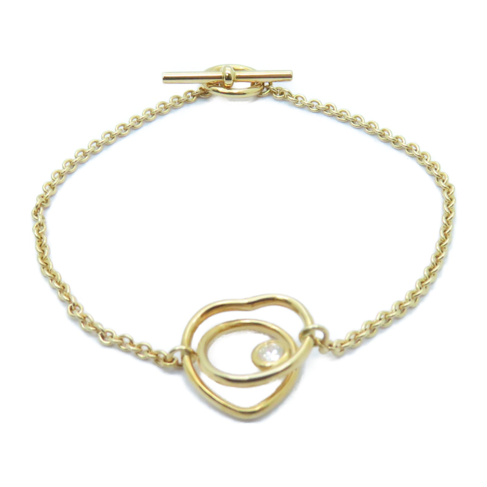 HERMES 【激減優惠】18K黃金Vertige Coeur Bracelet手鏈