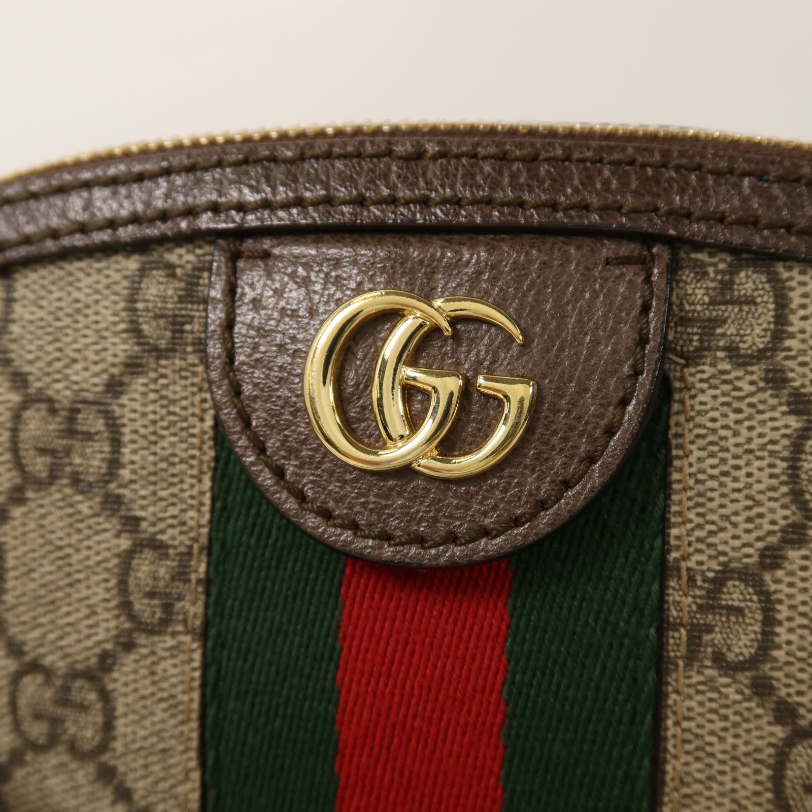 GUCCI 塗層帆布Ophidia金扣肩背袋
