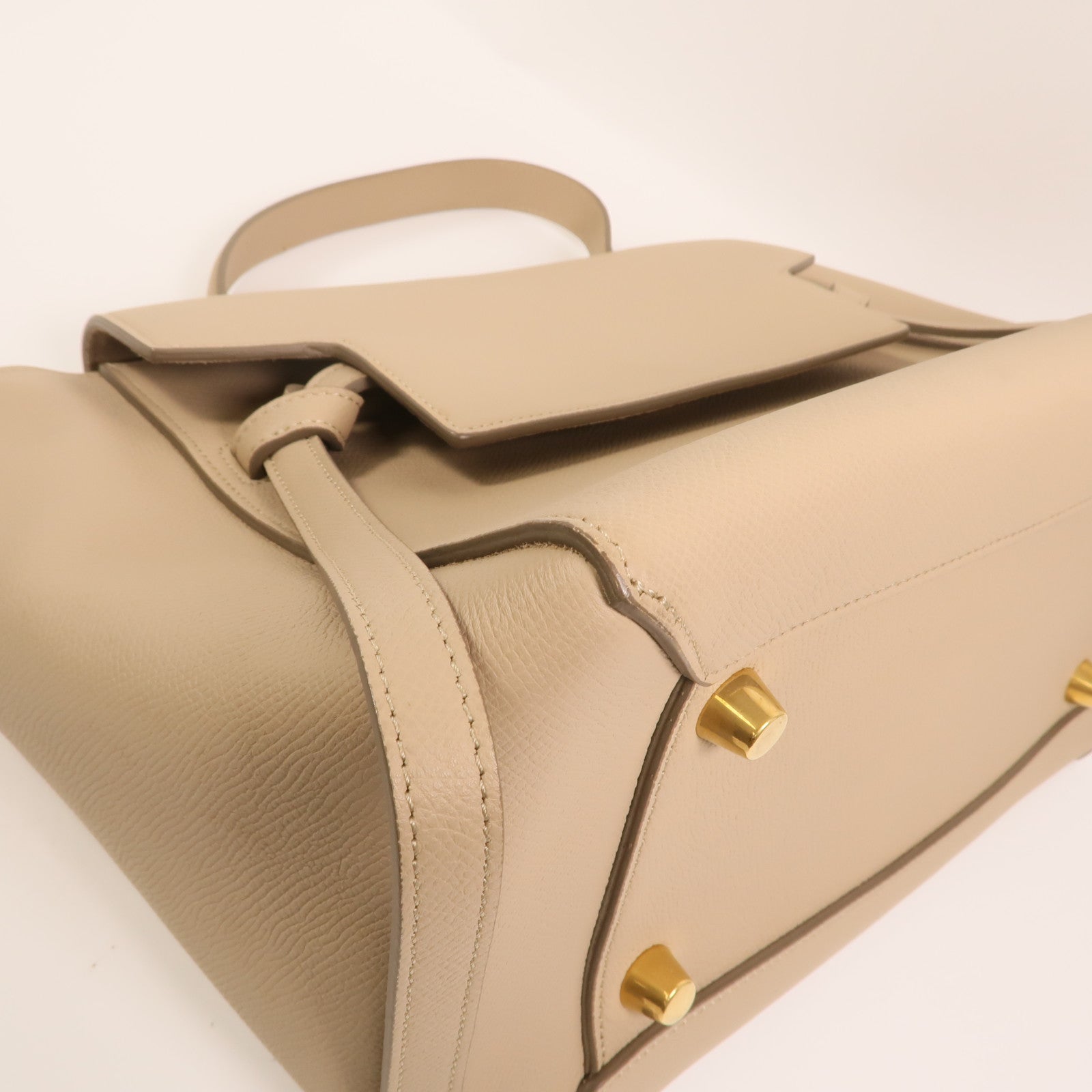 CELINE 牛皮皮革Micro Belt Bag金扣手挽肩背兩用袋