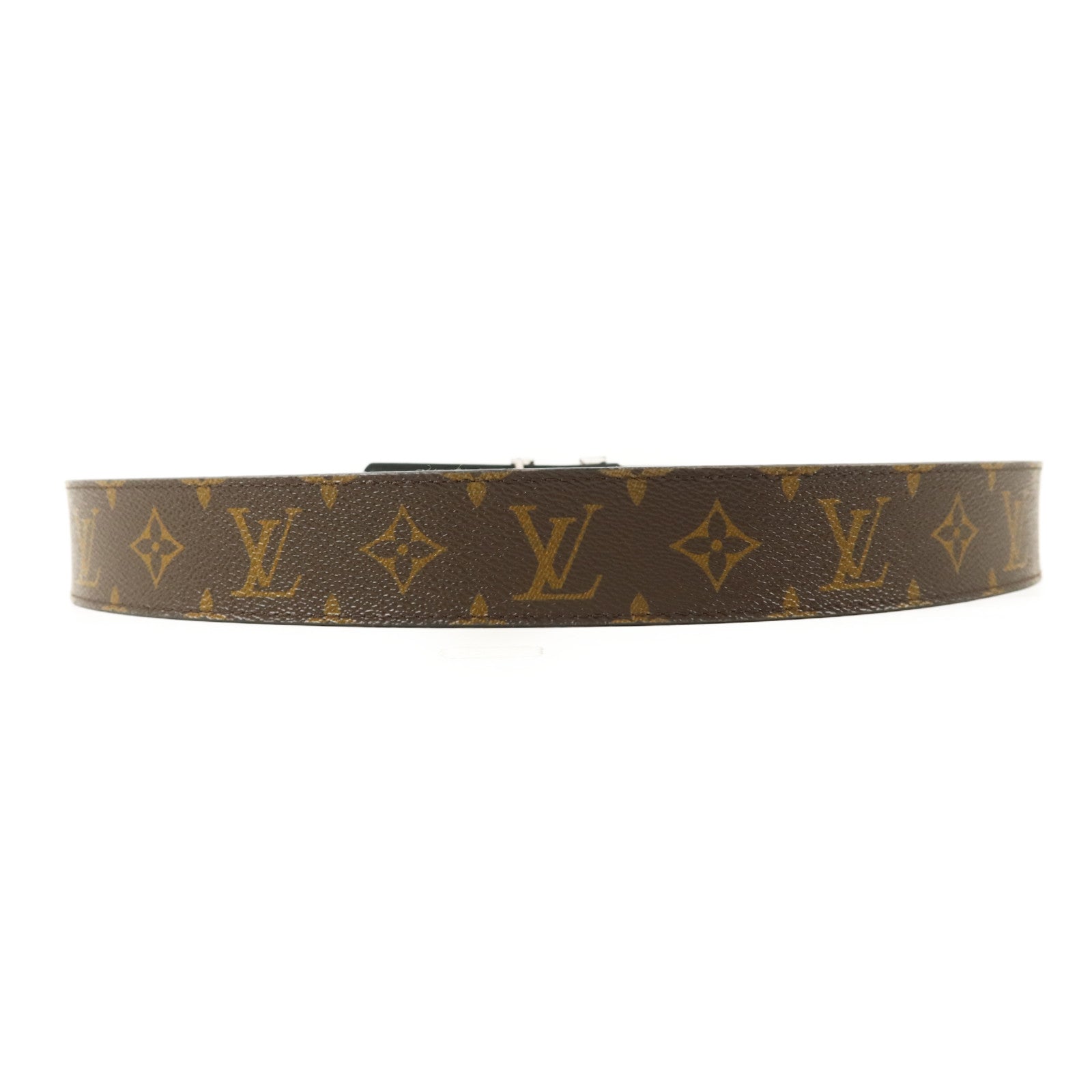 LOUIS VUITTON Monogram Belt銀扣皮帶