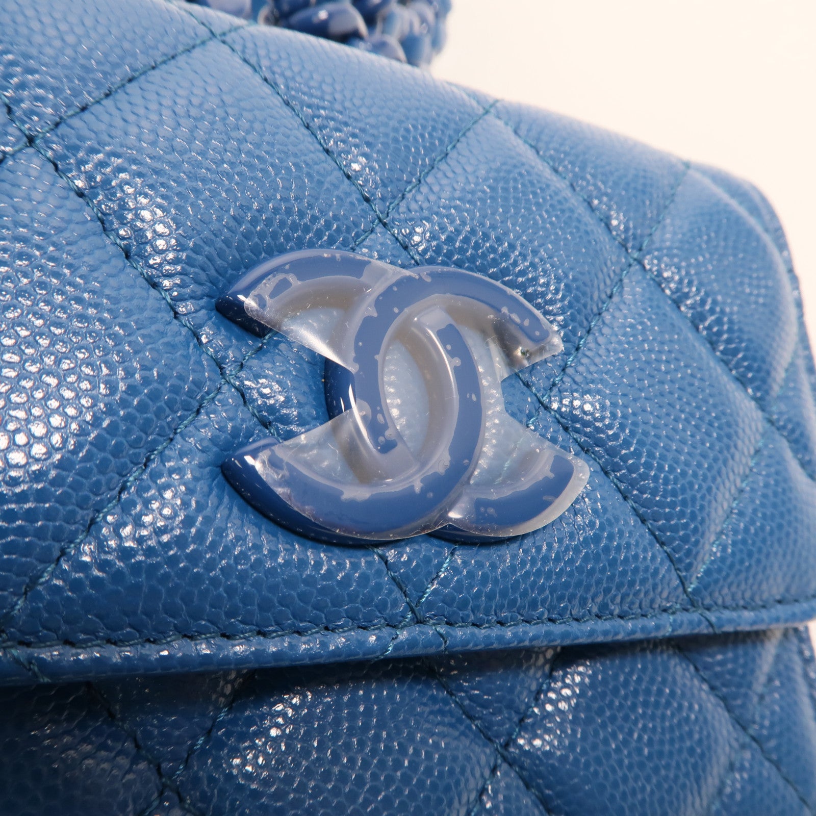 CHANEL 牛皮皮革Mini Waist Bag鏈帶腰包