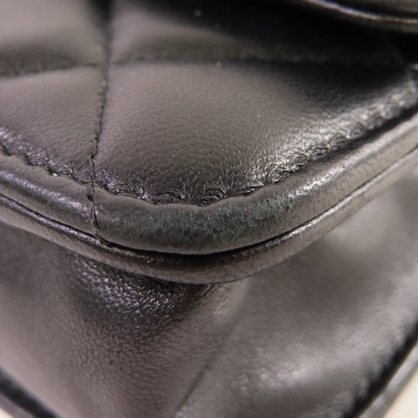 CHANEL 菱格羊皮皮革WOC 2Way Chain Shoulder Bag金扣手挽肩背兩用袋黑色