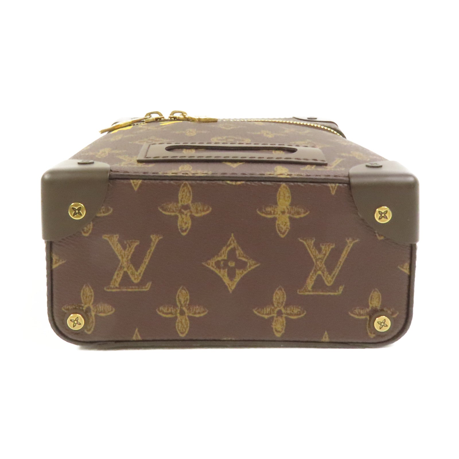 LOUIS VUITTON Monogram Vertical Box Trunk金扣手挽肩背兩用袋