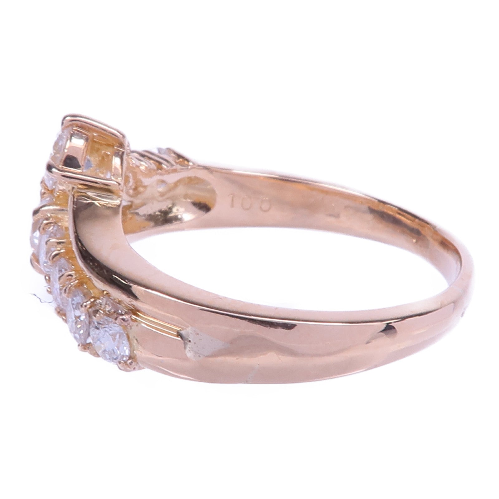 JEWELRY 【激減優惠】18K黃金Diamond Ring鑽石戒指US#8